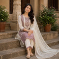 Veera Chikankari Work Kurti Set