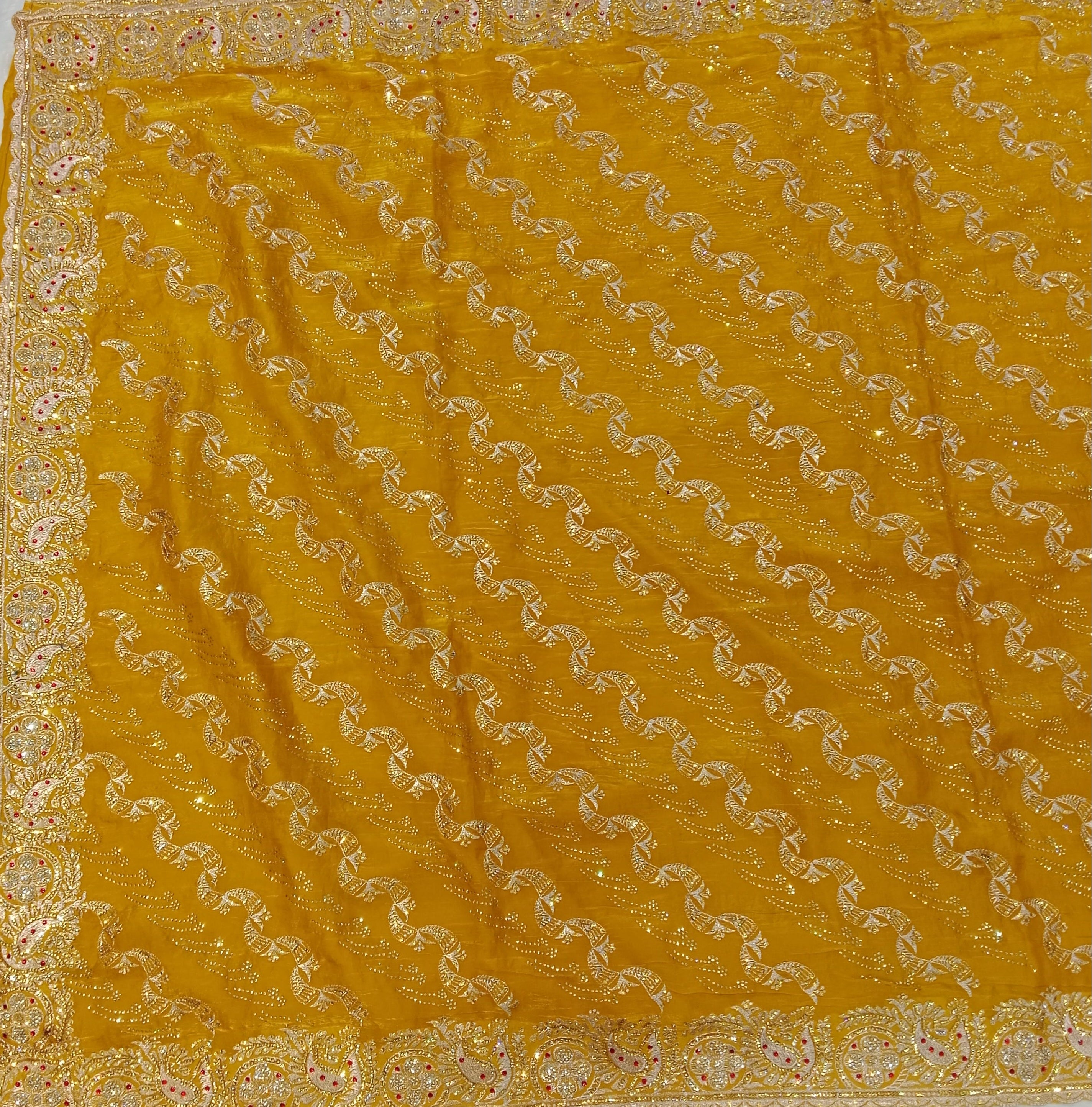 MUSTARD YELLOW SAREE
