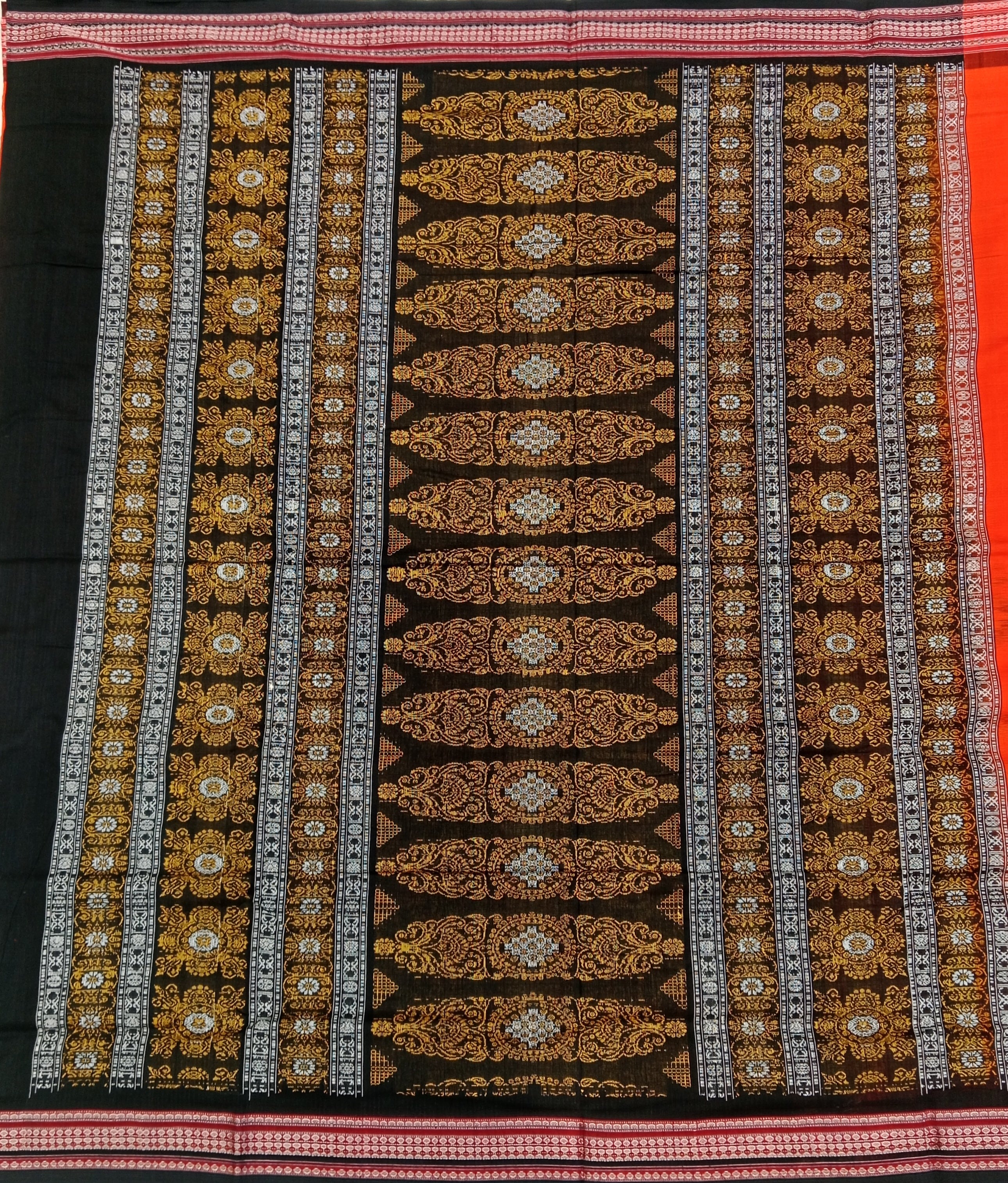 RED SAMBALPURI BANDHA SAMBALPURI HANDLOOM COTTON SAREE