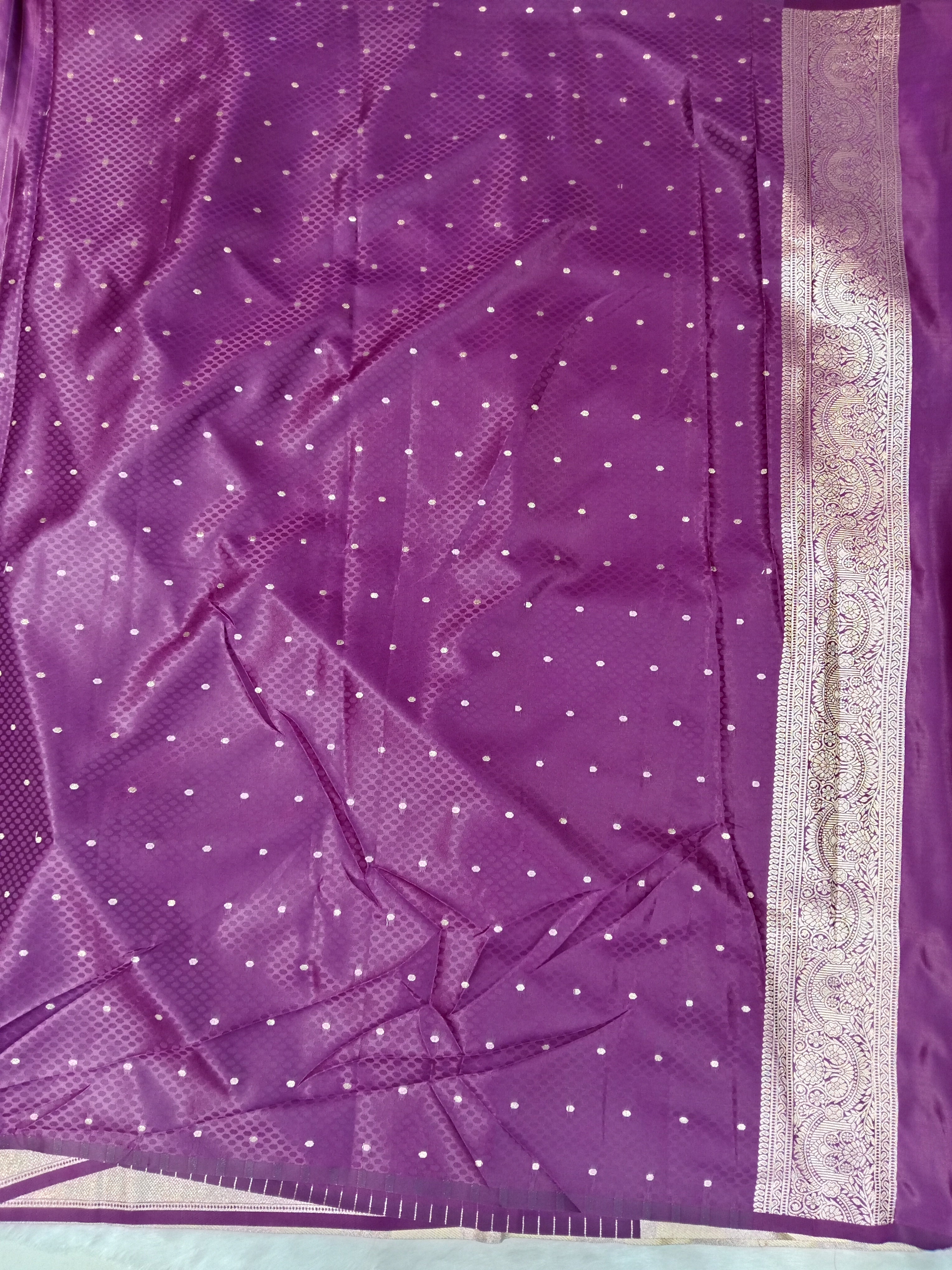 ROYAL JAMUNI PURPLE BANARASI SILK SAREE