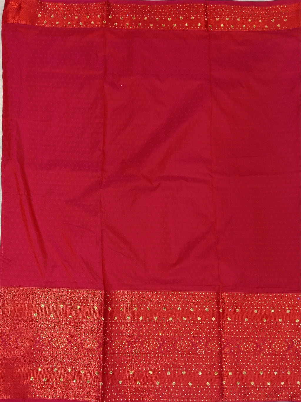 PEACOCK BLUE KUMKUM RED KANCHIPURAM SILK SAREE
