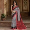 POWDER BLUE SAMBALPURI HANDLOOM COTTON SAREE
