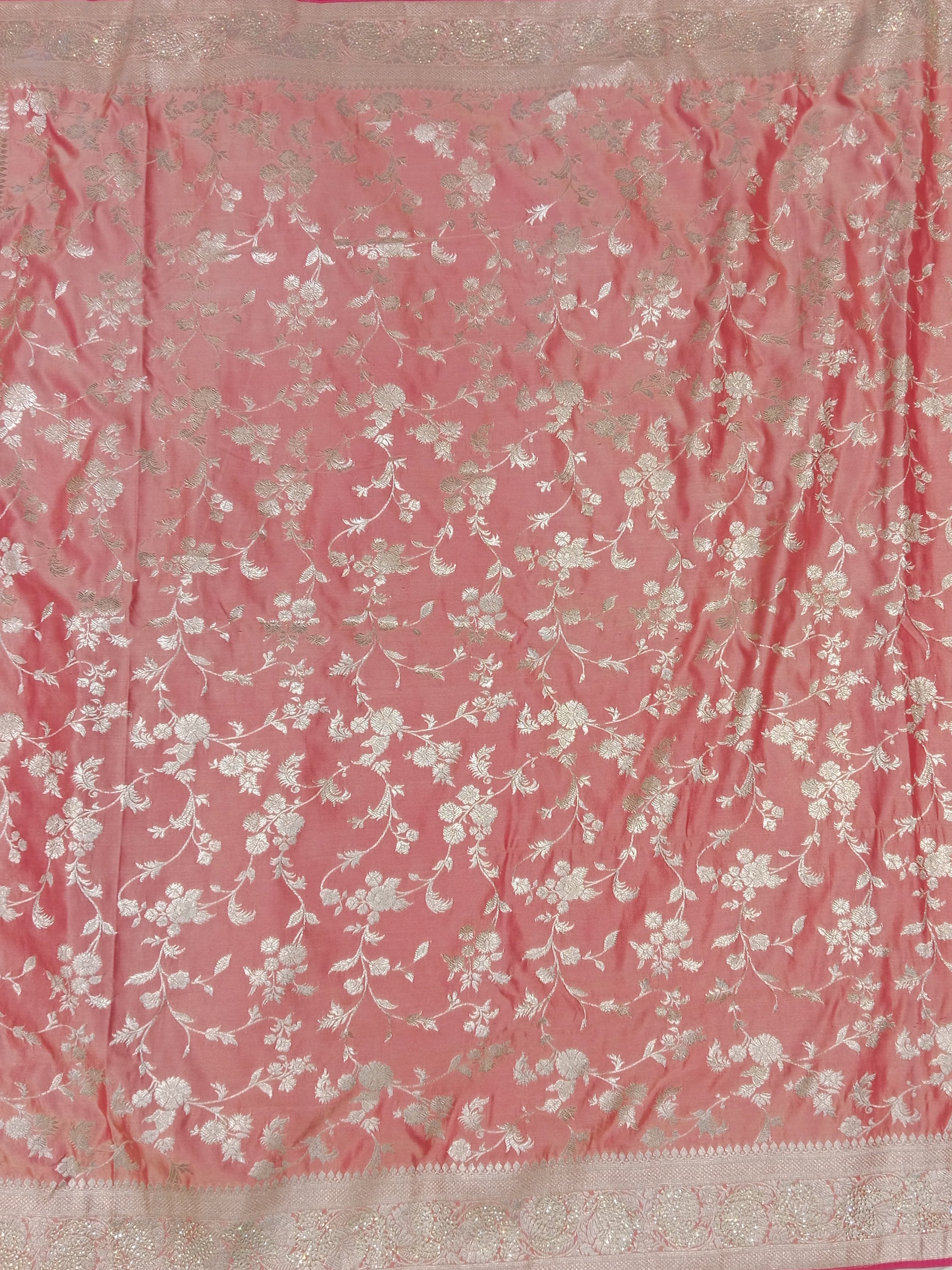 ROSE PINK BANARASI SILK SAREE