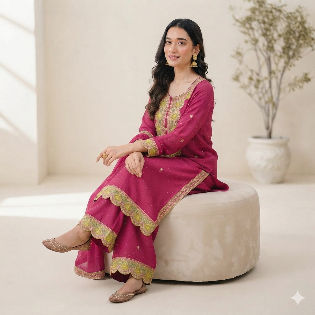 RANI PINK DREAM SHARARA