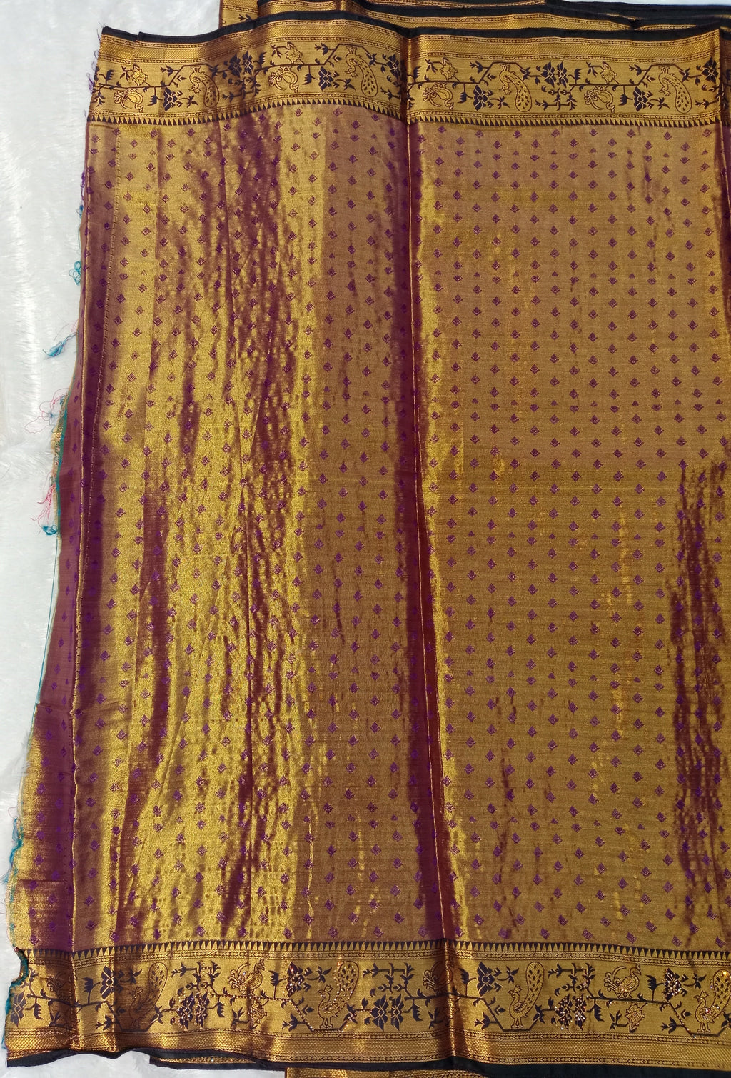 MUSTARD YELLOW BANARASI SILK SAREE