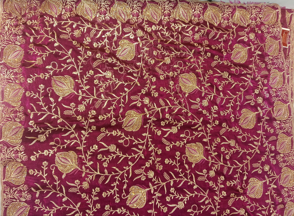 WINE-MAGENTA SAREE