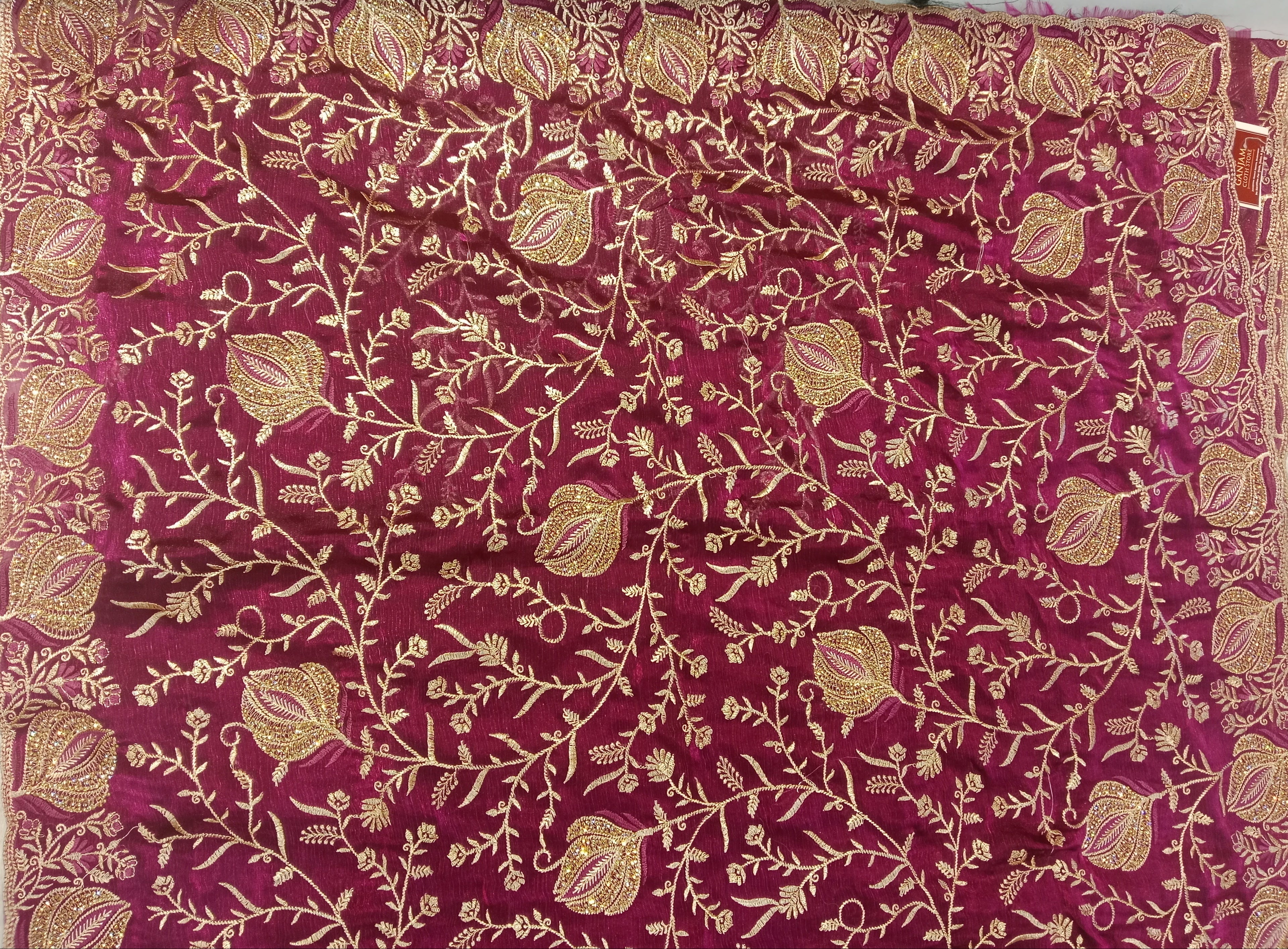 WINE-MAGENTA SAREE