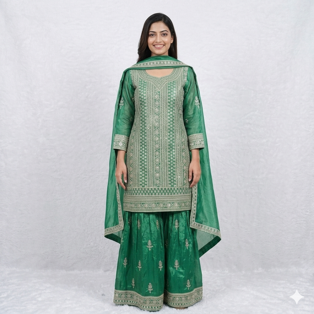 EMERALD GREEN CELESTE SHARARA