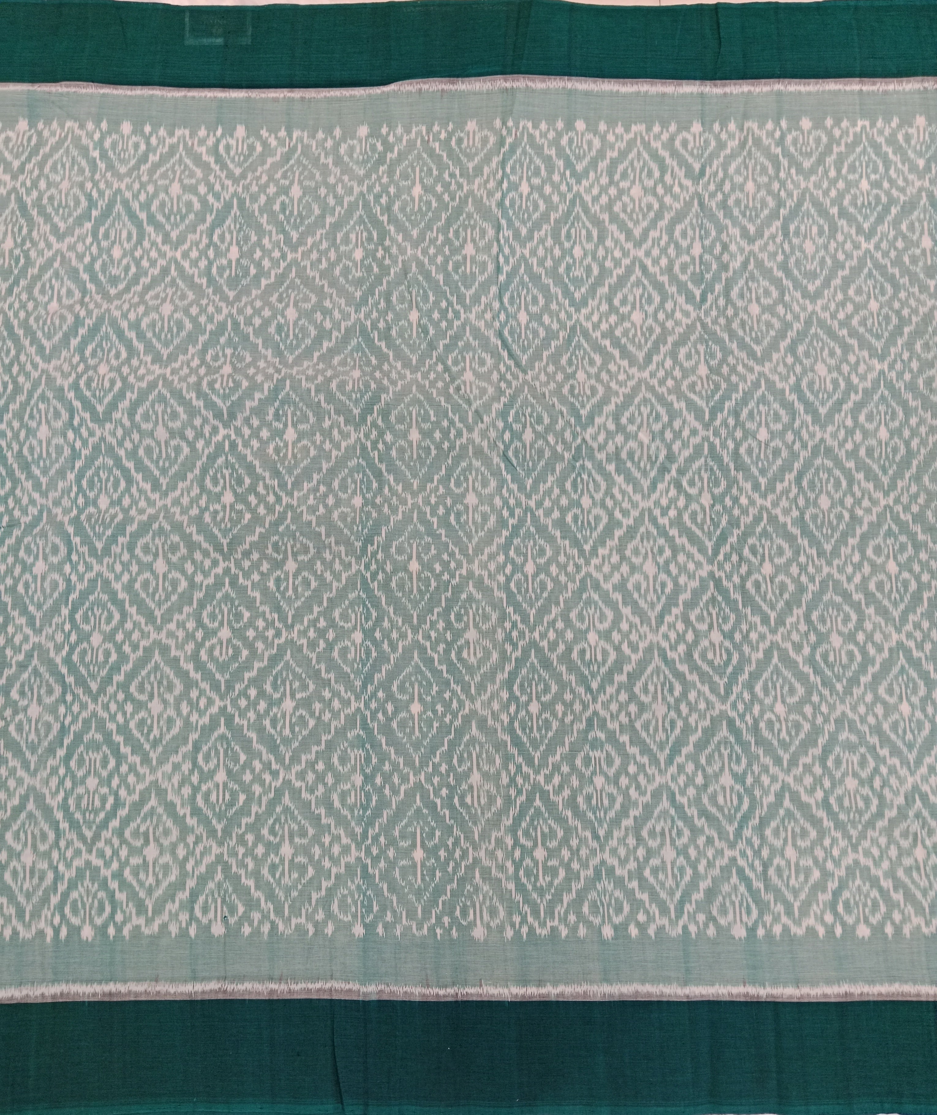 AQUA BLUE SAMBALPURI HANDLOOM COTTON SAREE