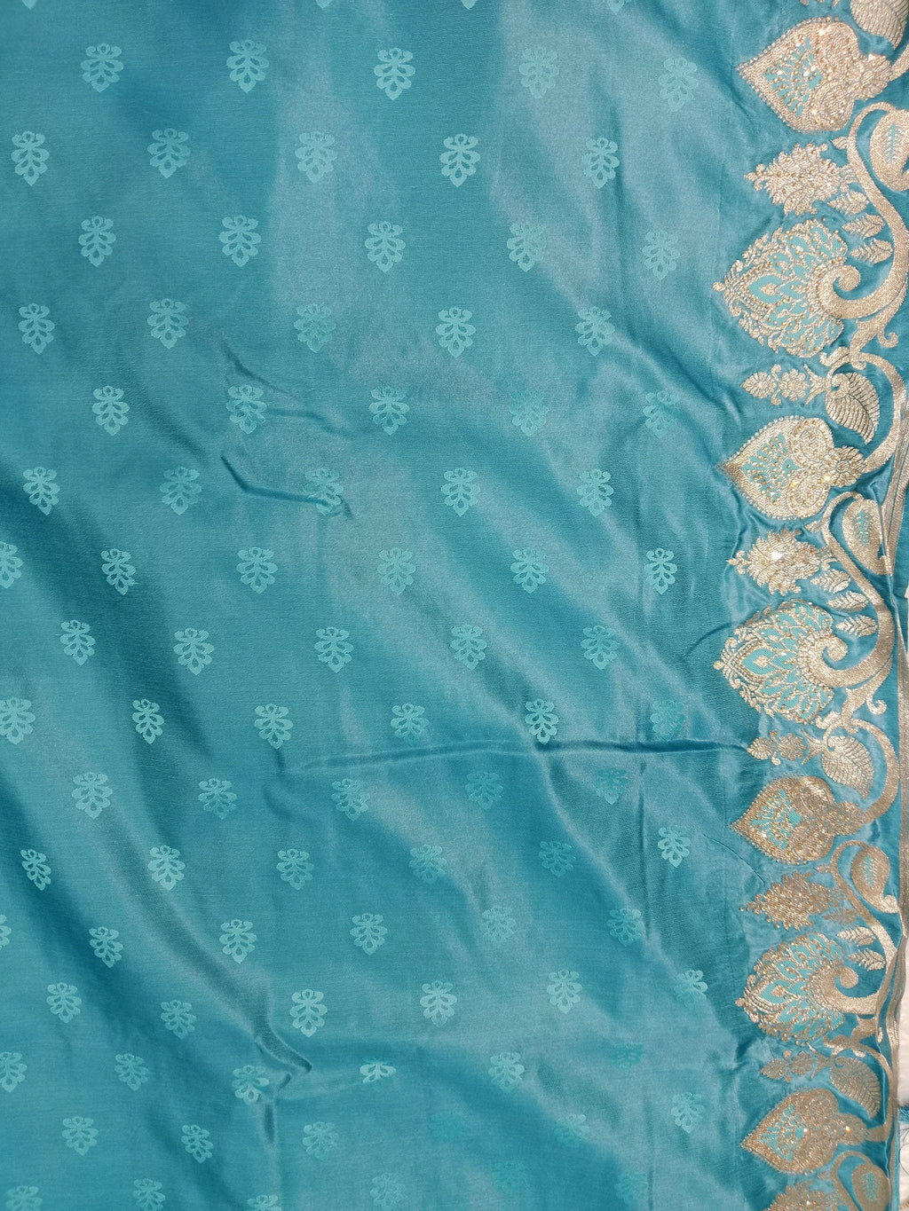 SKY BLUE BANARASI SILK SAREE