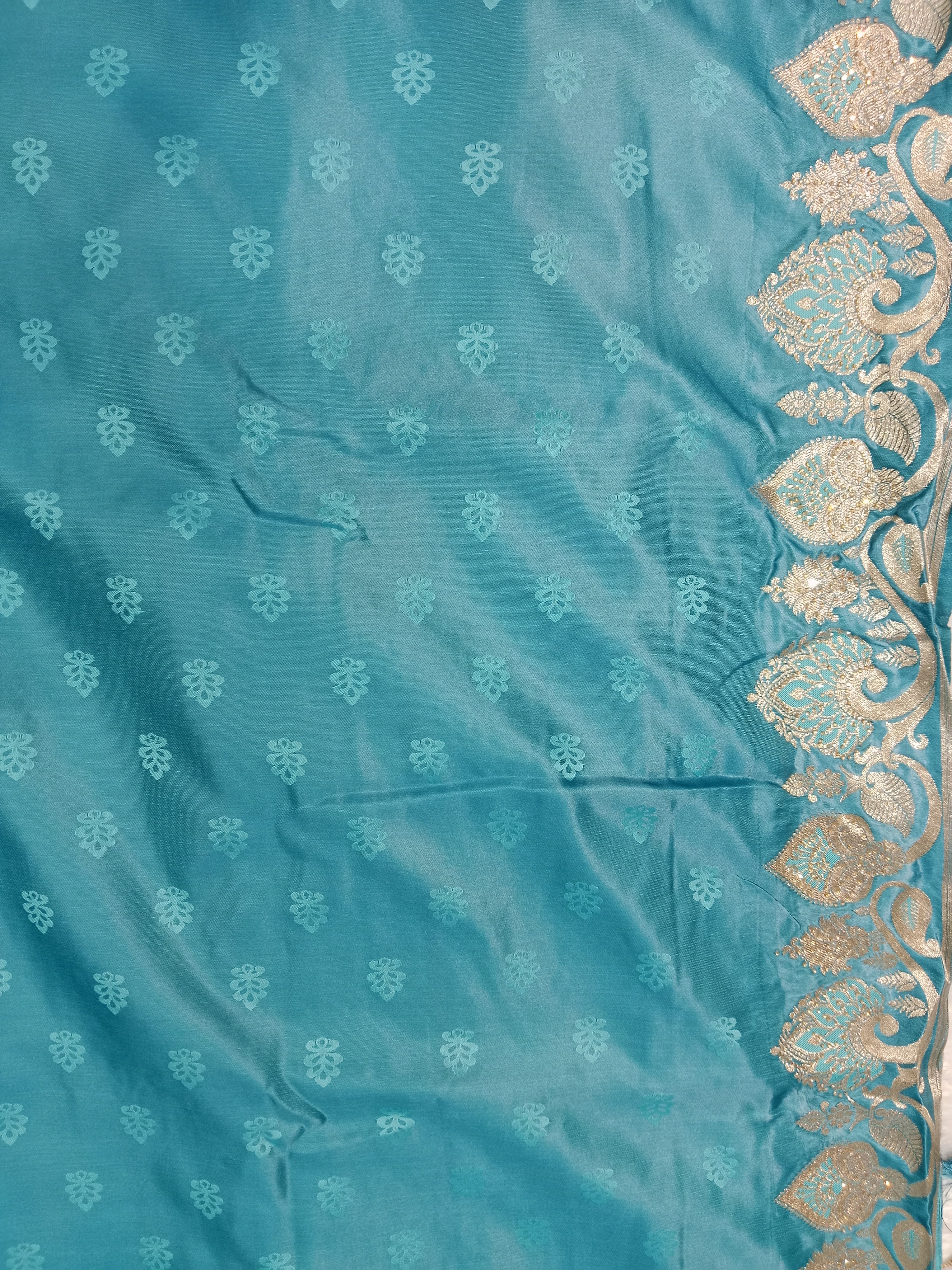 SKY BLUE BANARASI SILK SAREE