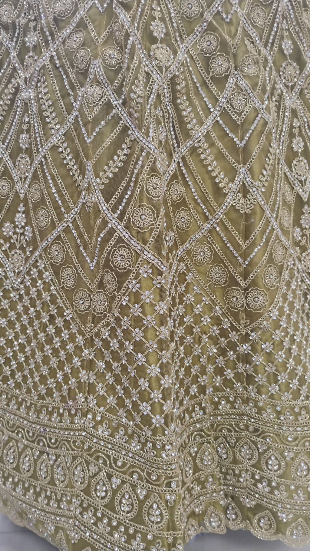 OLIVE GOLD FANCY LEHENGA