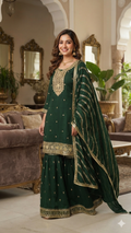 EMERALD GREEN BLISS SHARARA