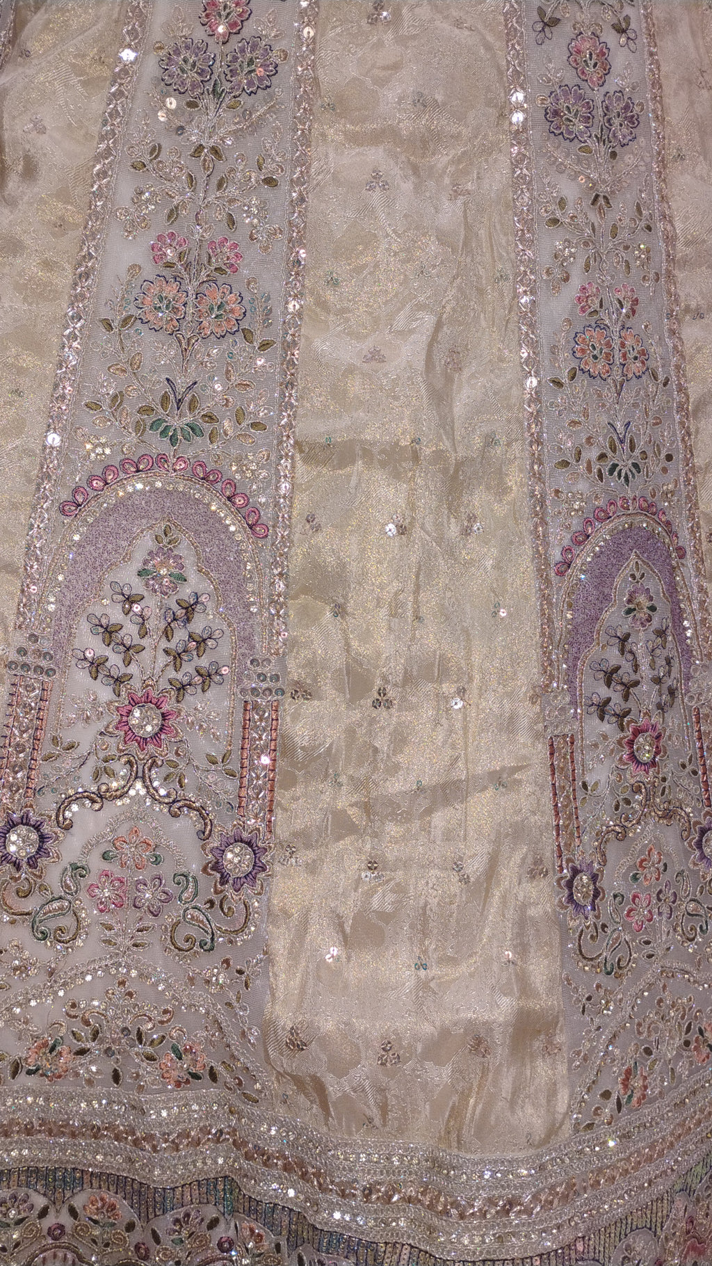 CREAM ENGAGEMENT LEHENGA