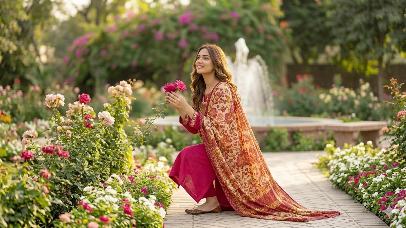 RANI PINK KURTI SET