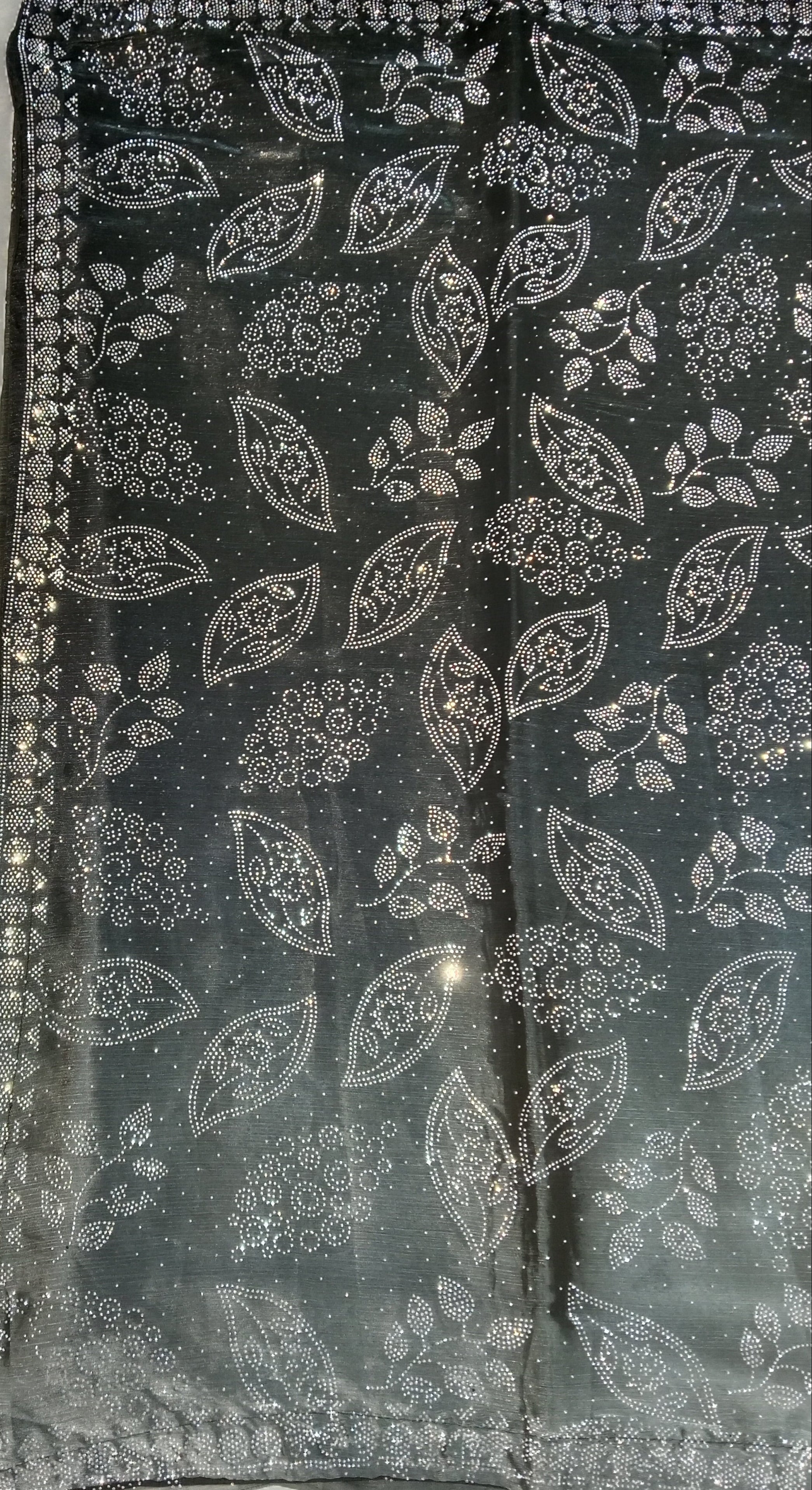 CHARCOAL GREY SAREE