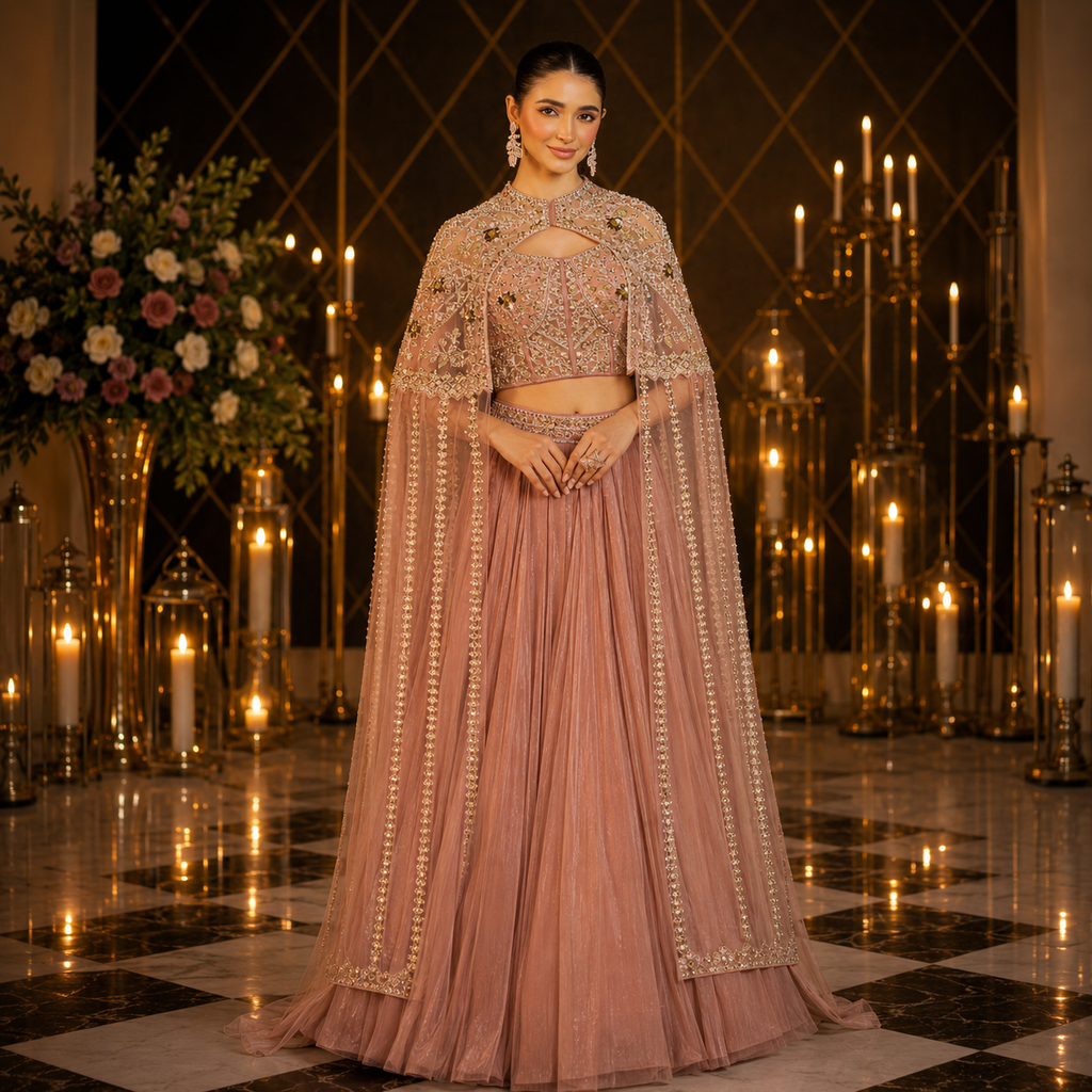 BLUSH PINK DAISY SHARARA