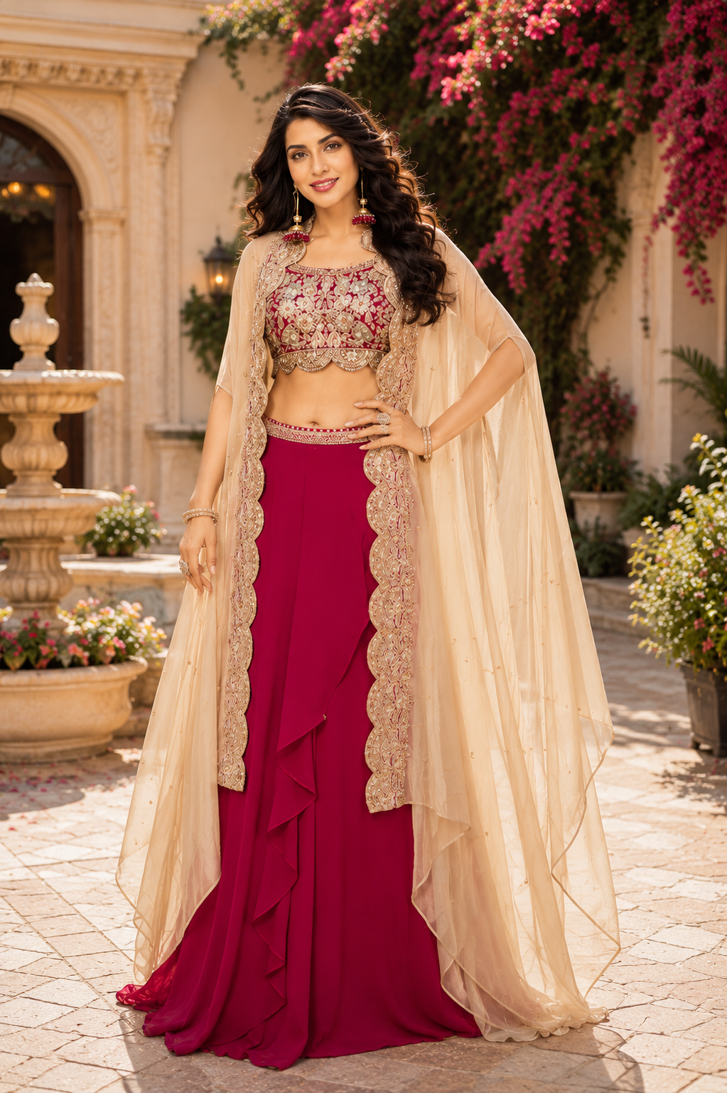 RANI PINK HARMONY SHARARA
