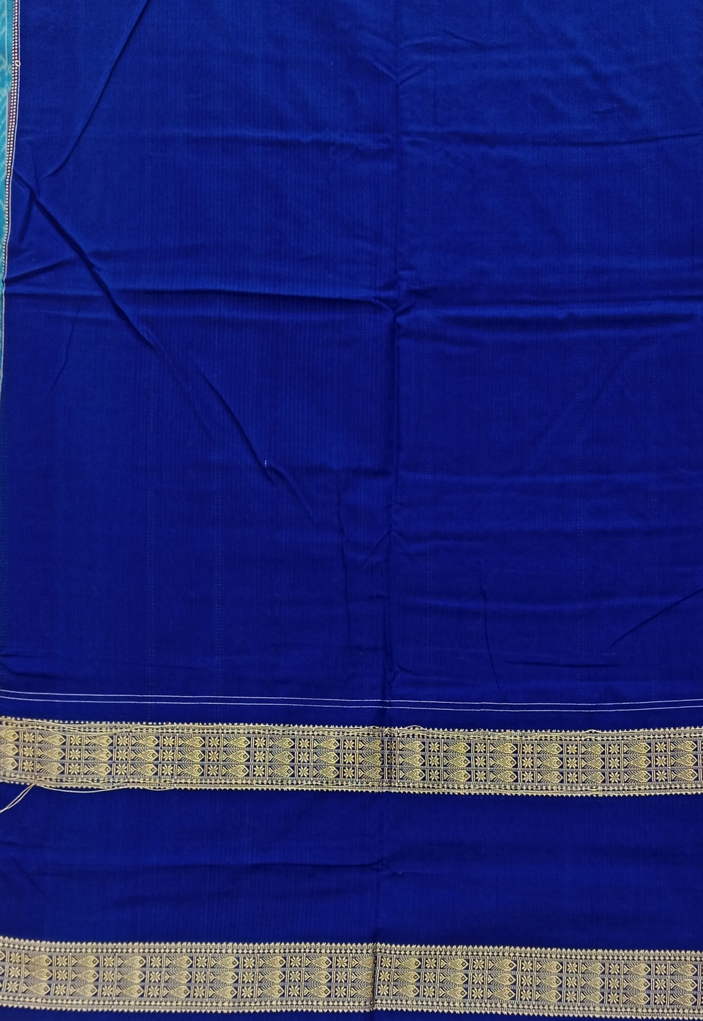 Royal Blue  Chakra Pure Sambalpuri Handloom Cotton Saree