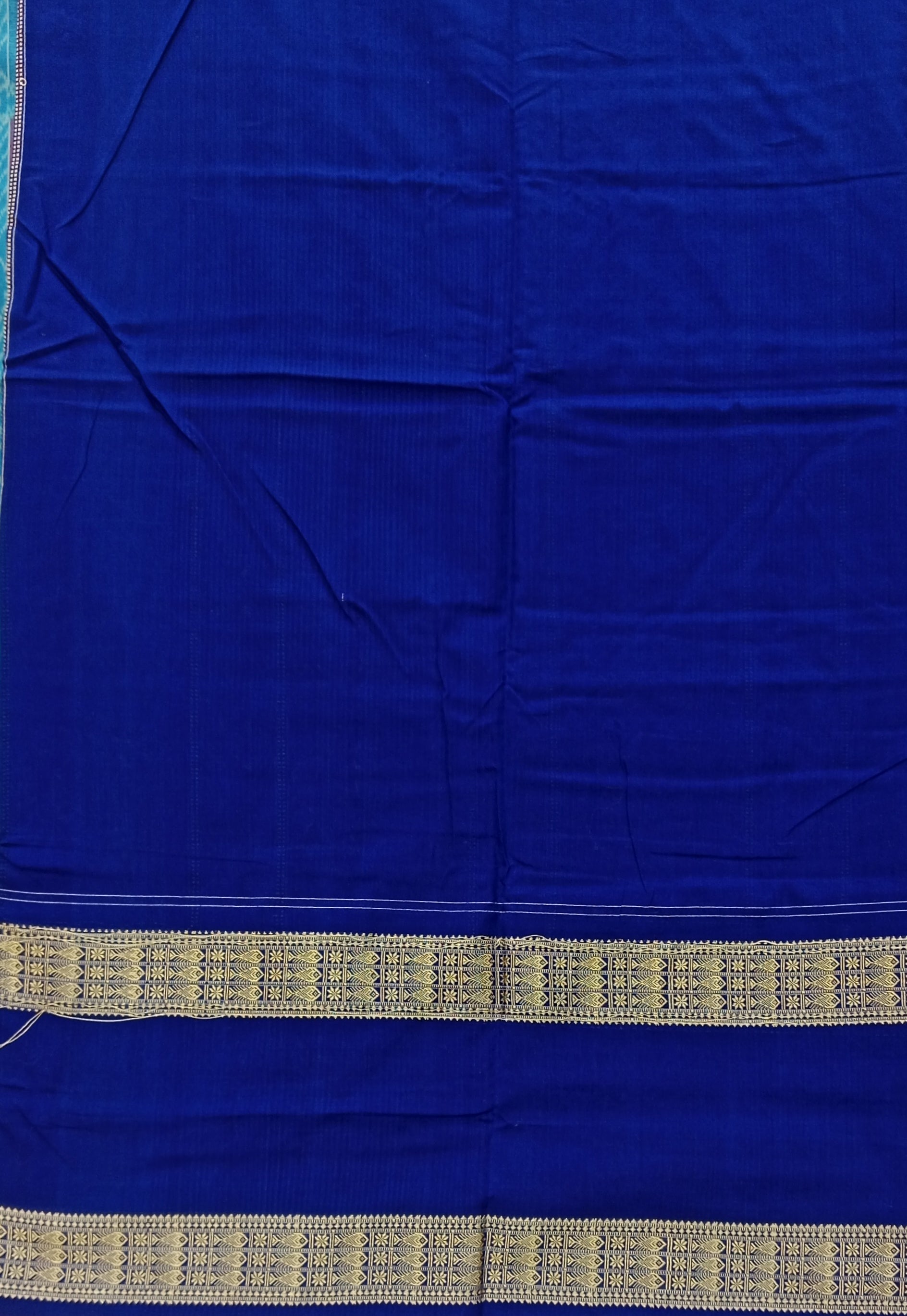 Royal Blue  Chakra Pure Sambalpuri Handloom Cotton Saree