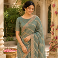 SAGE GREEN SAREE
