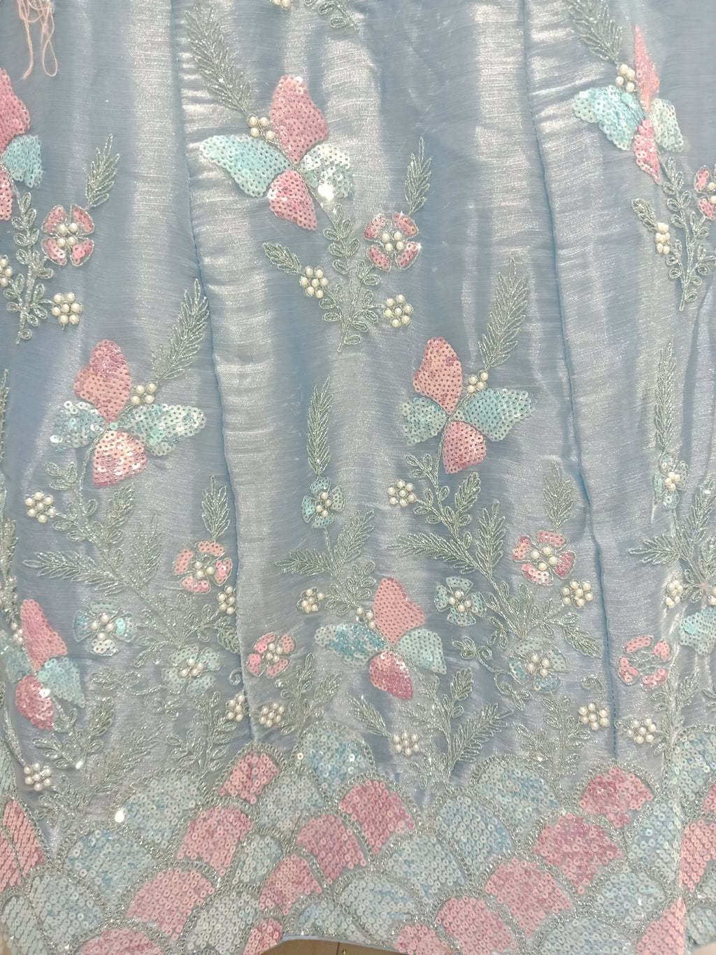 DUSTY BLUE  QUEENS CHOICE LEHENGA