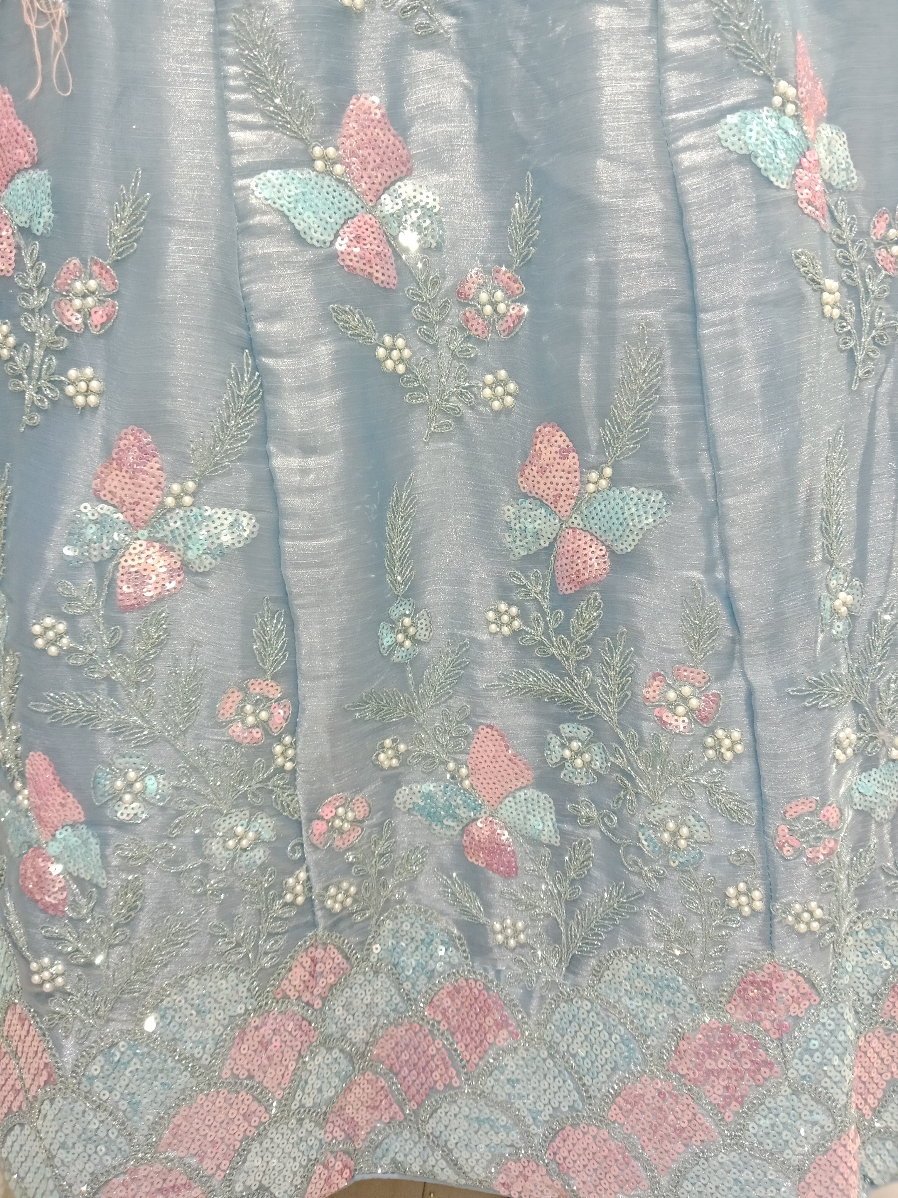 DUSTY BLUE  QUEENS CHOICE LEHENGA