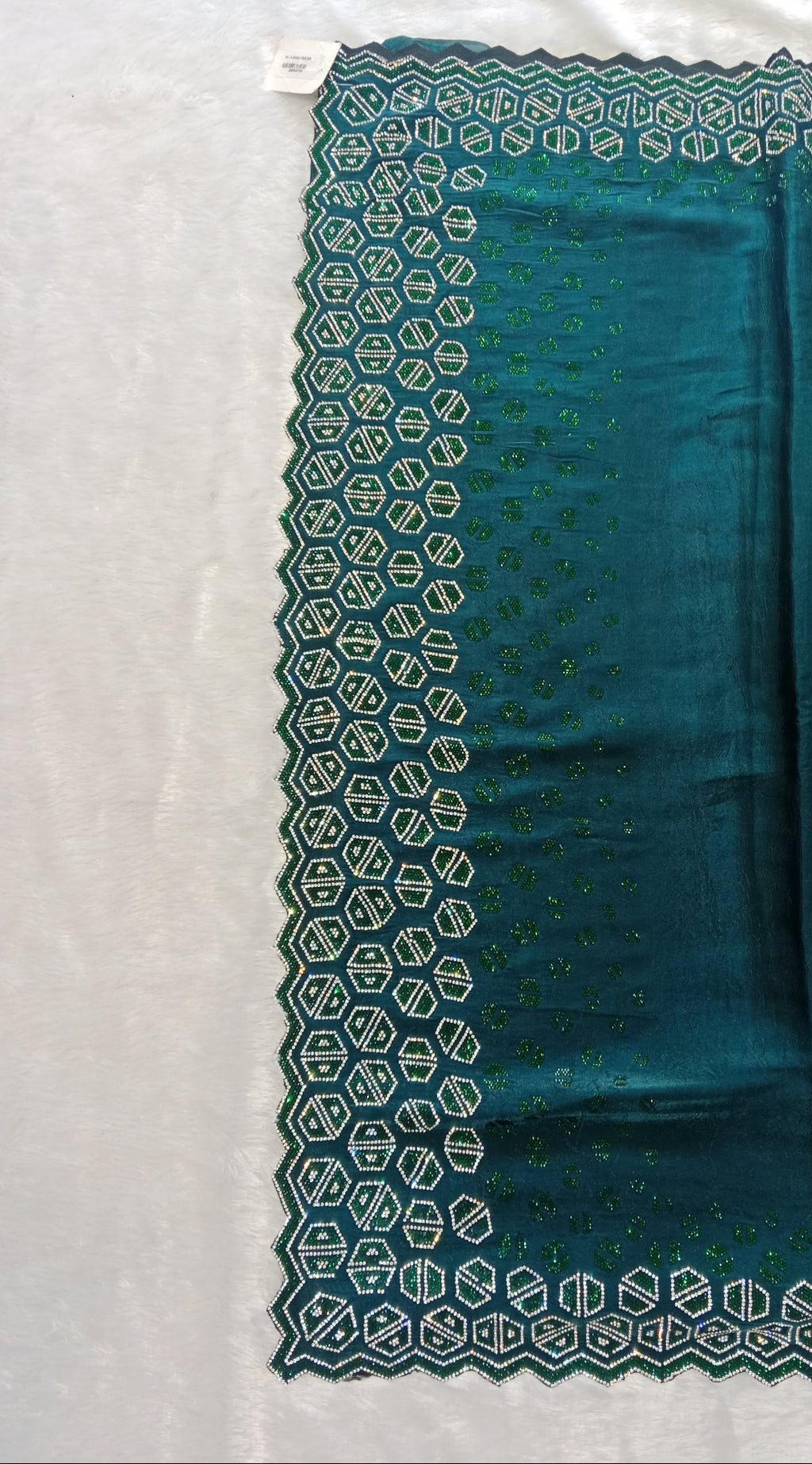 TEAL GEORGETTE SAREE