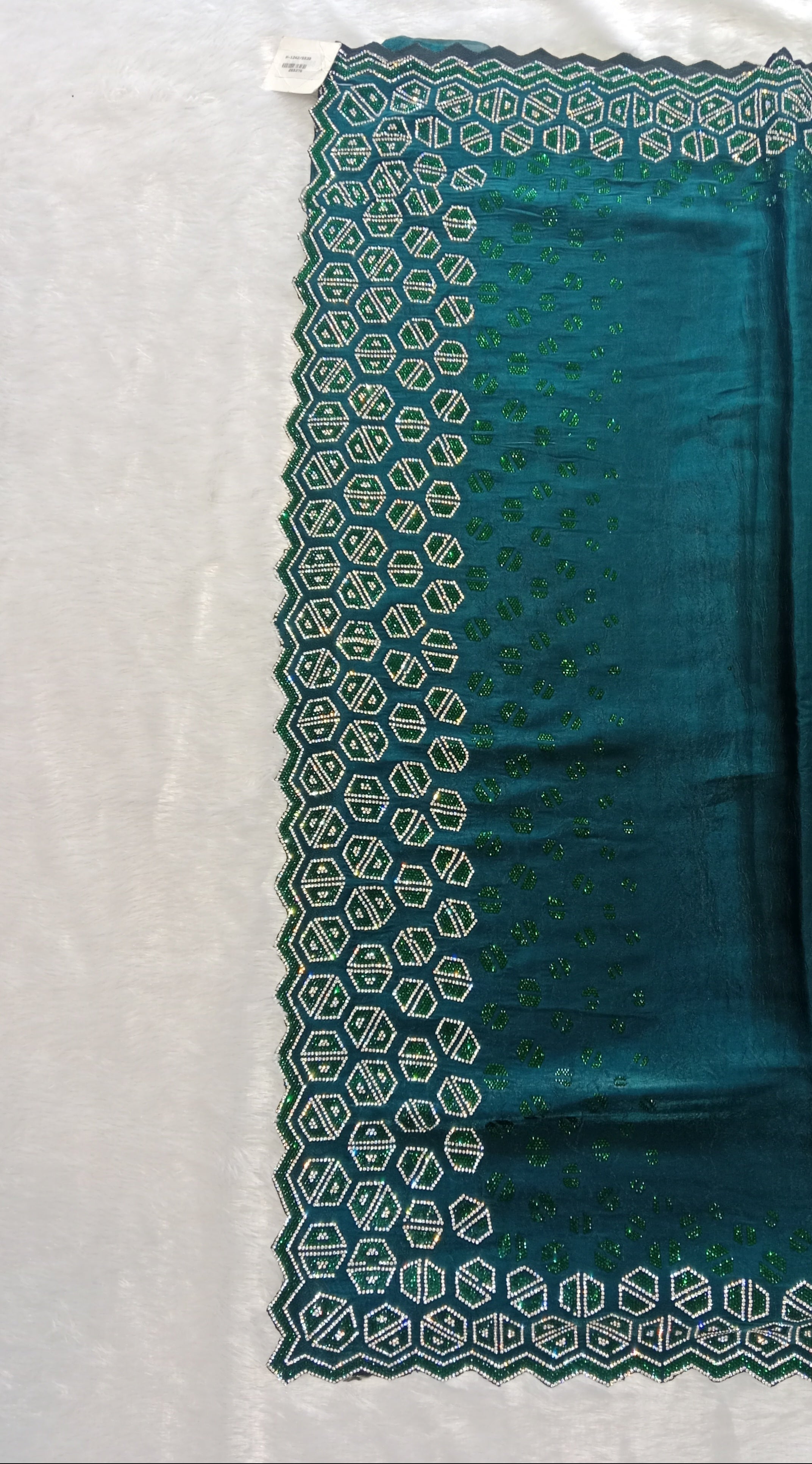 TEAL GEORGETTE SAREE
