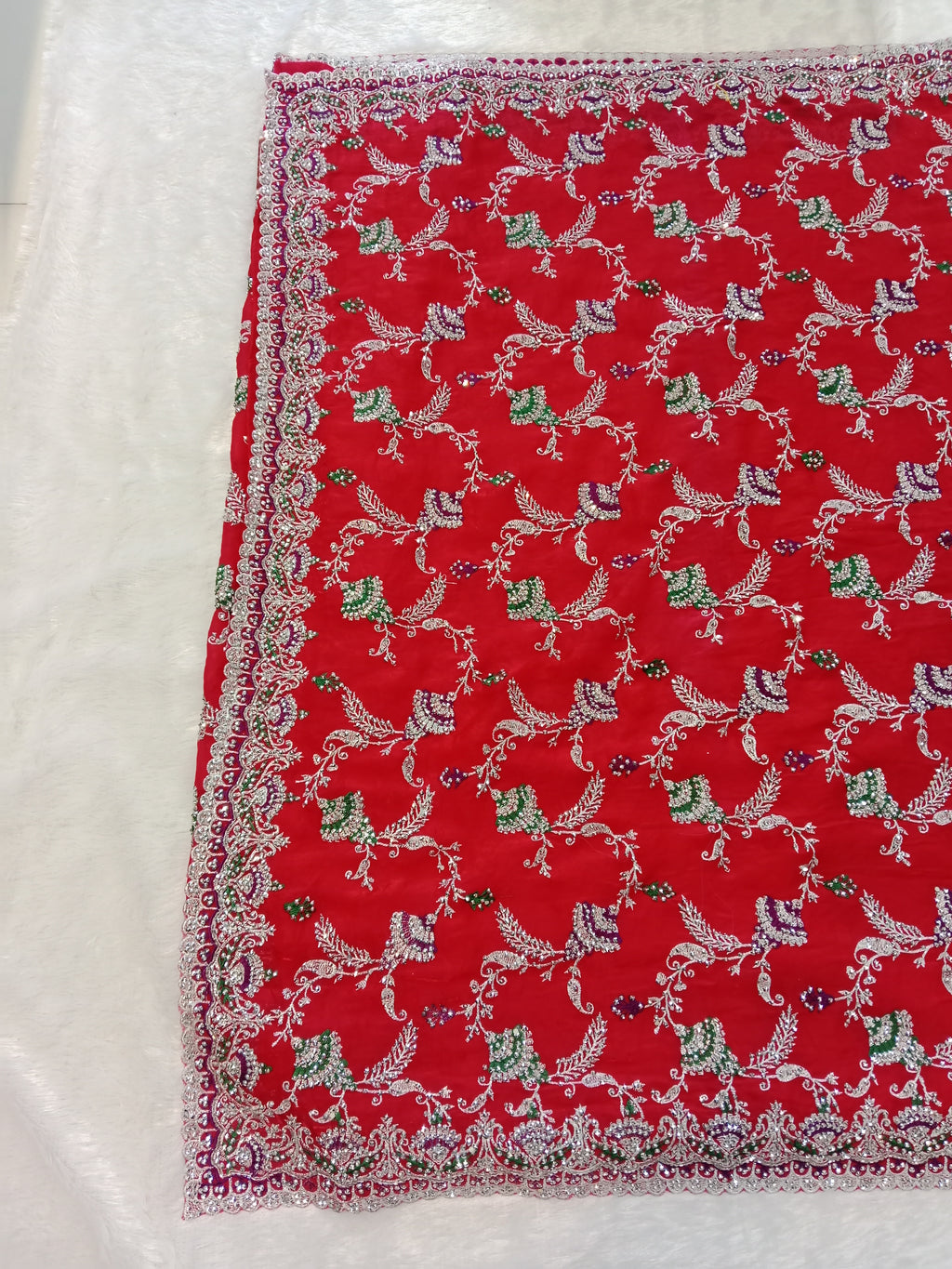 RUBY RED SAREE