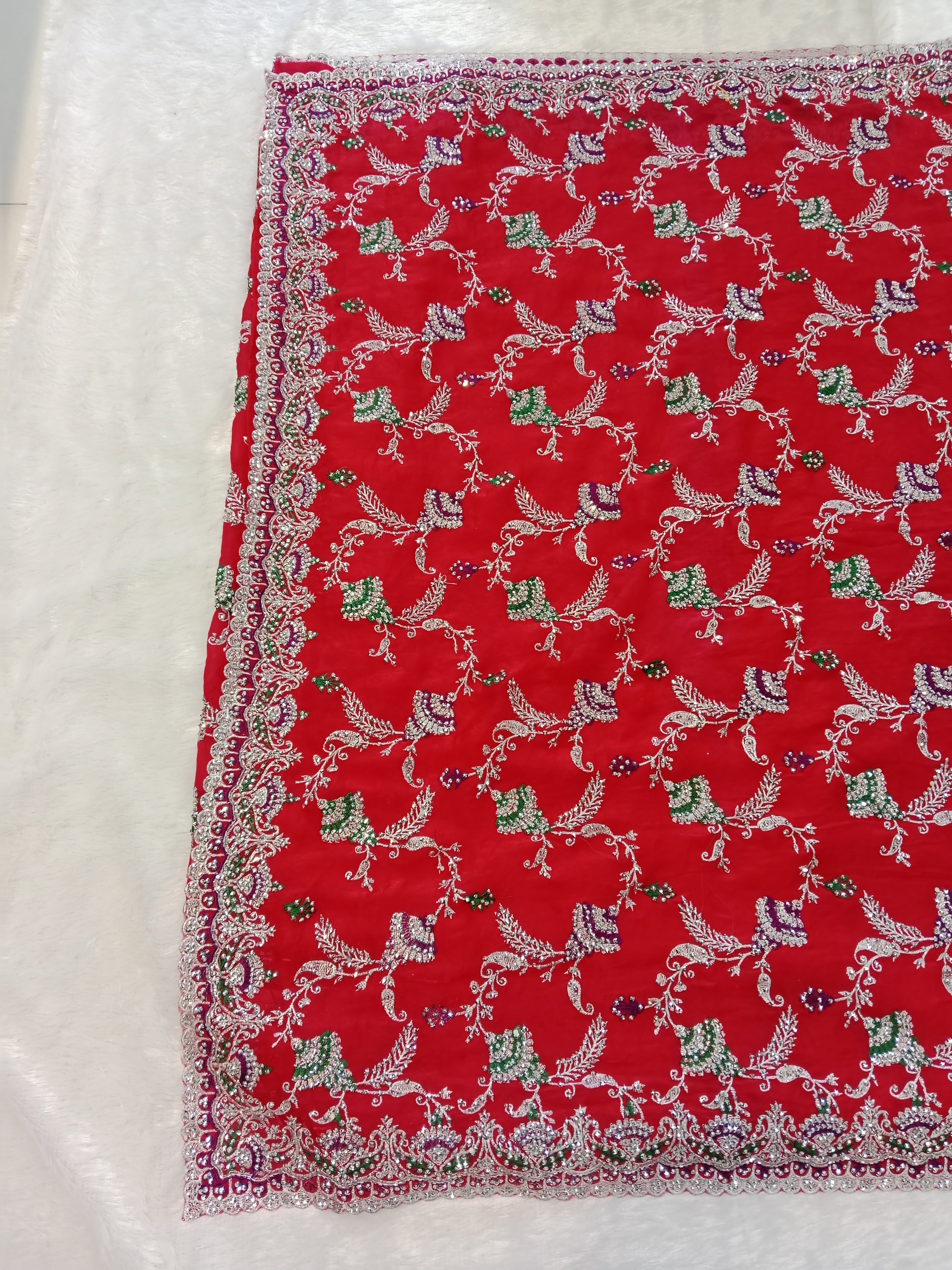 RUBY RED SAREE