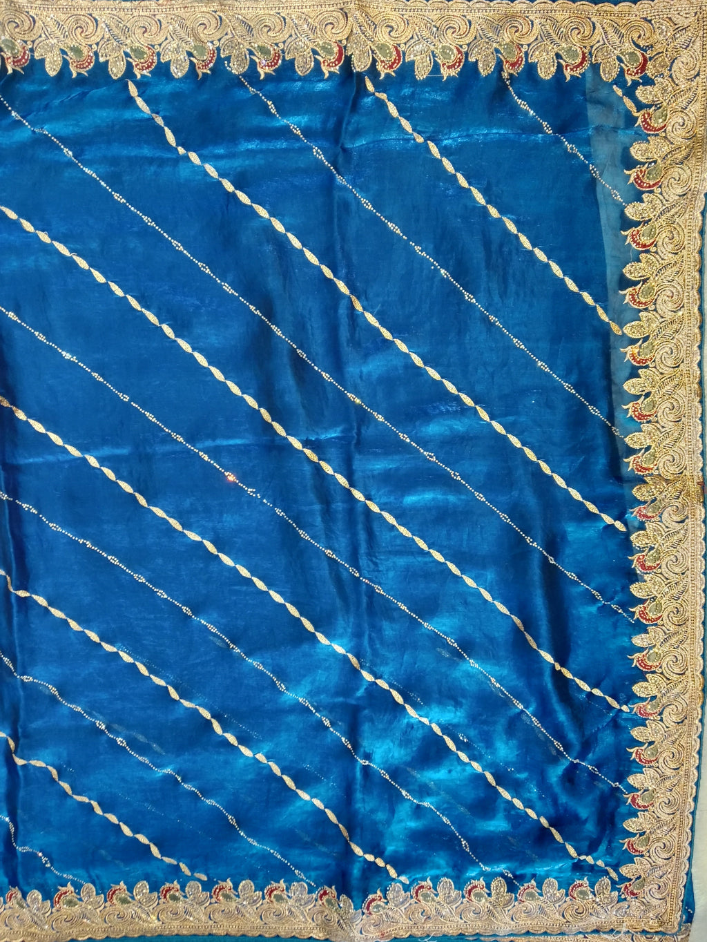 PEACOCK BLUE SAREE