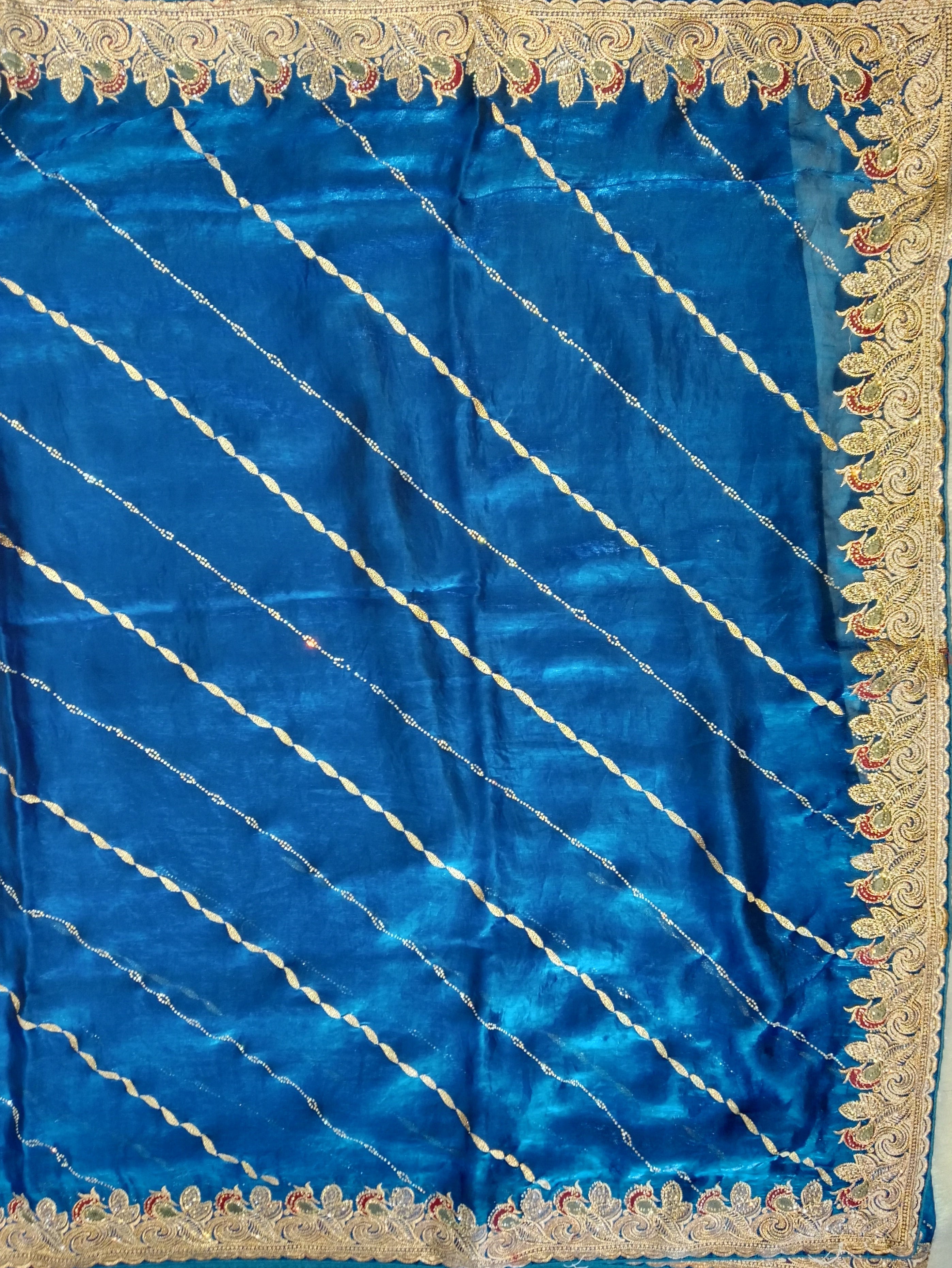 PEACOCK BLUE SAREE