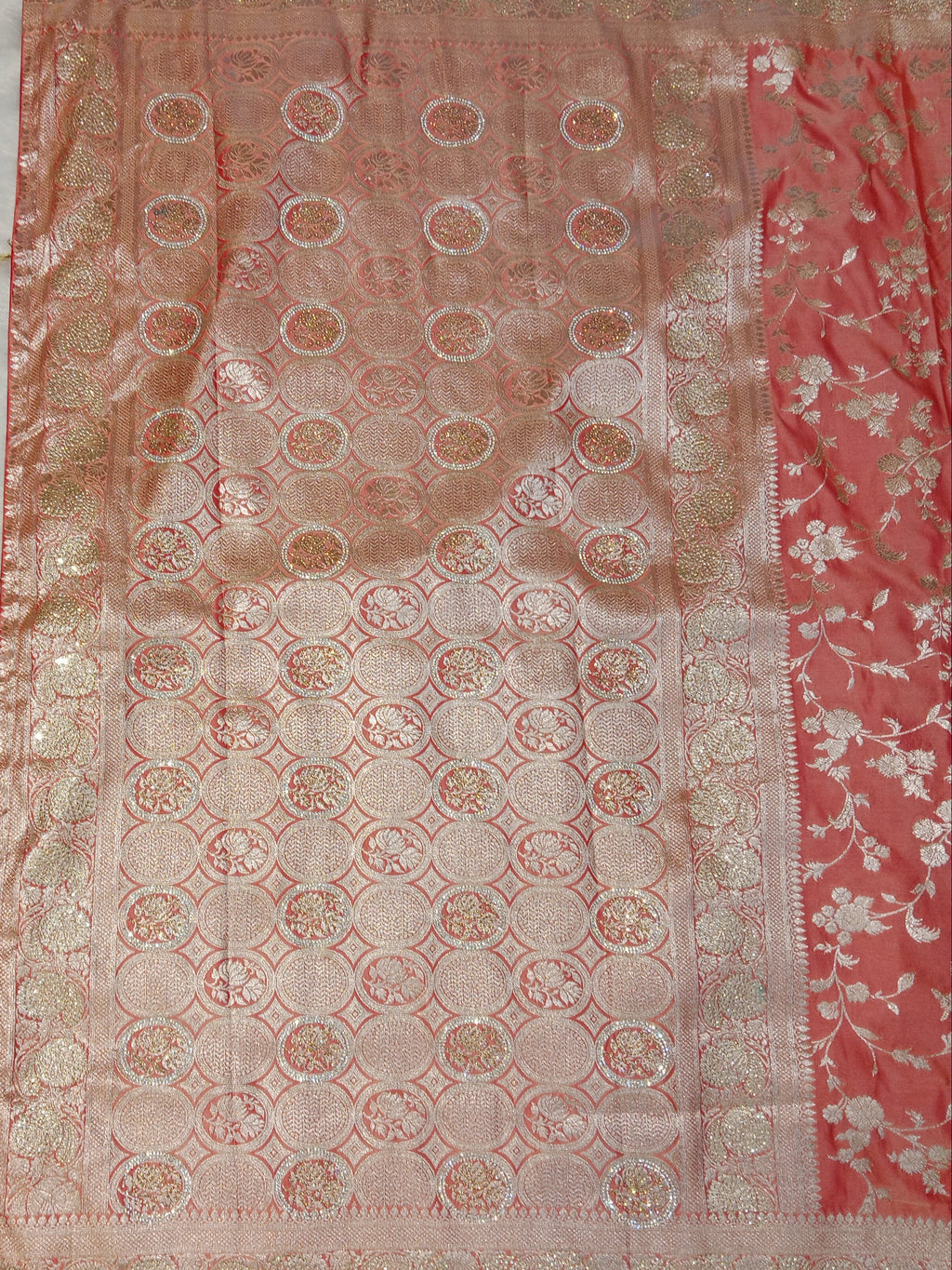 ROSE PINK BANARASI SILK SAREE