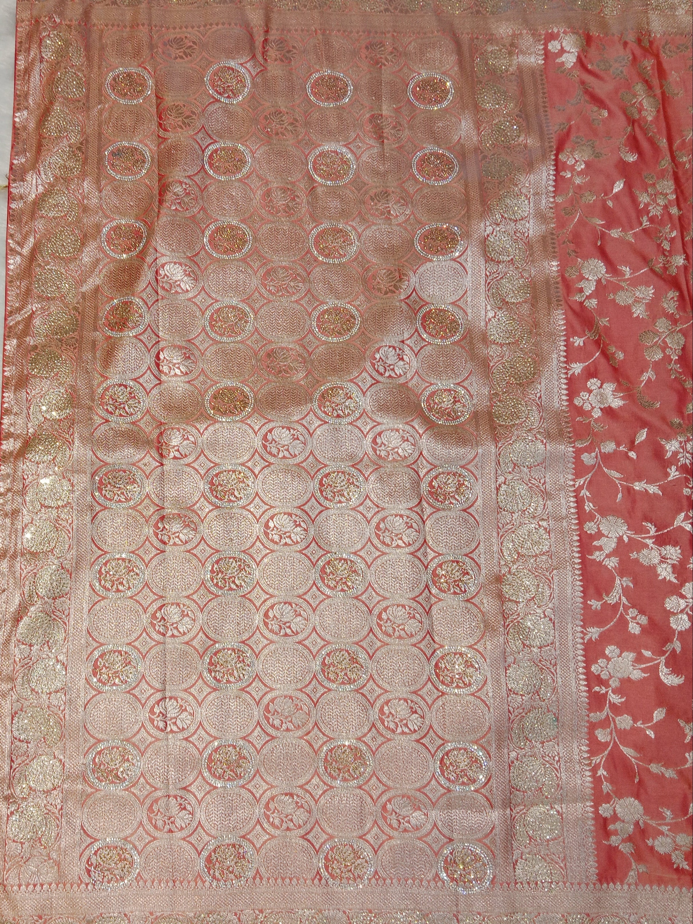 ROSE PINK BANARASI SILK SAREE