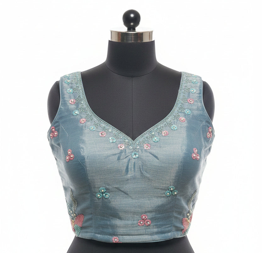 DUSTY BLUE  QUEENS CHOICE LEHENGA