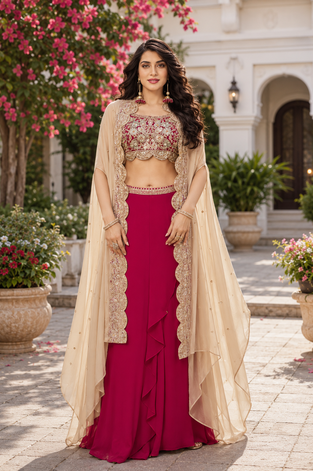 RANI PINK HARMONY SHARARA