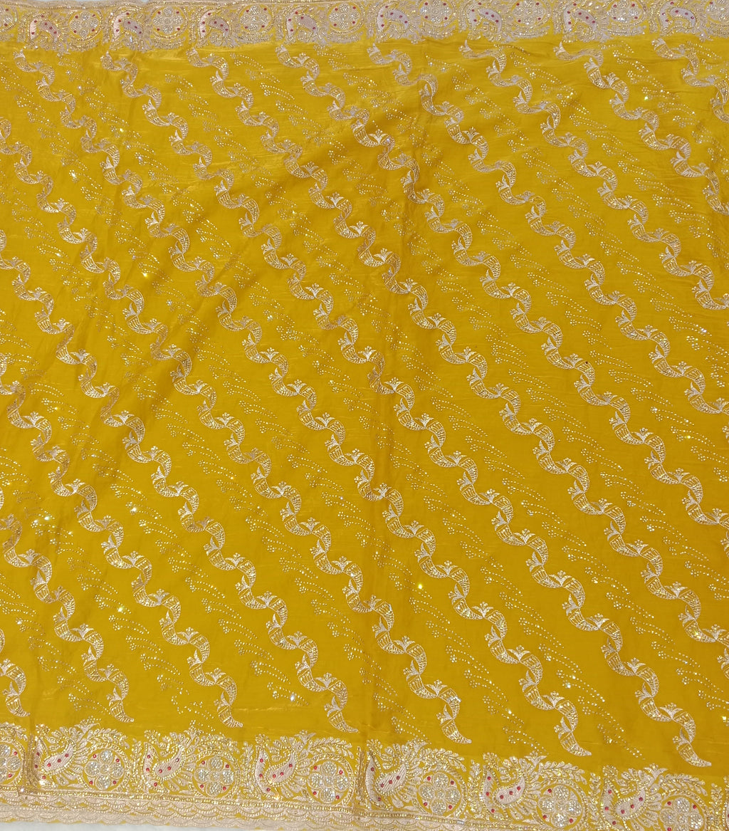 MUSTARD YELLOW SAREE