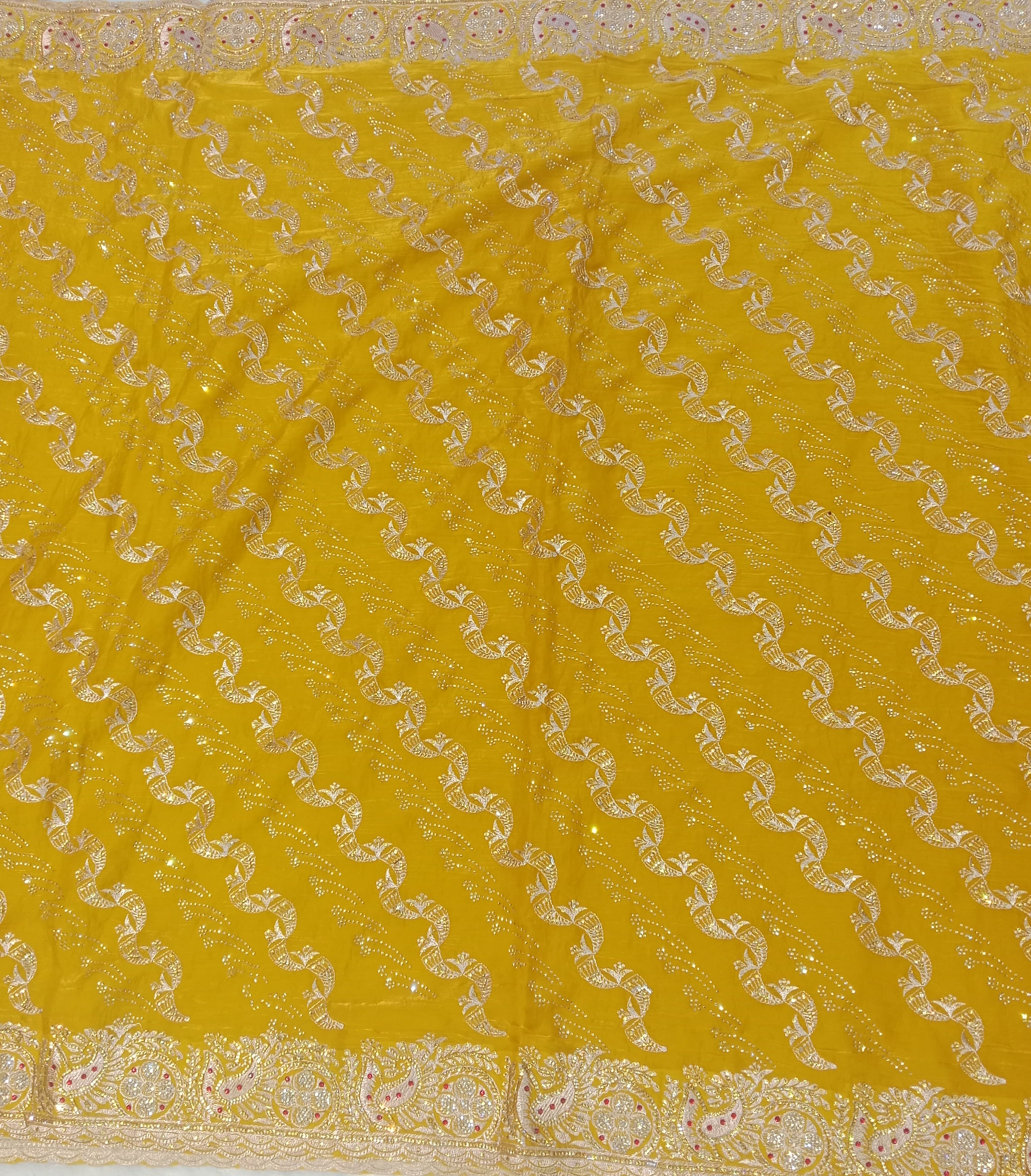 MUSTARD YELLOW SAREE