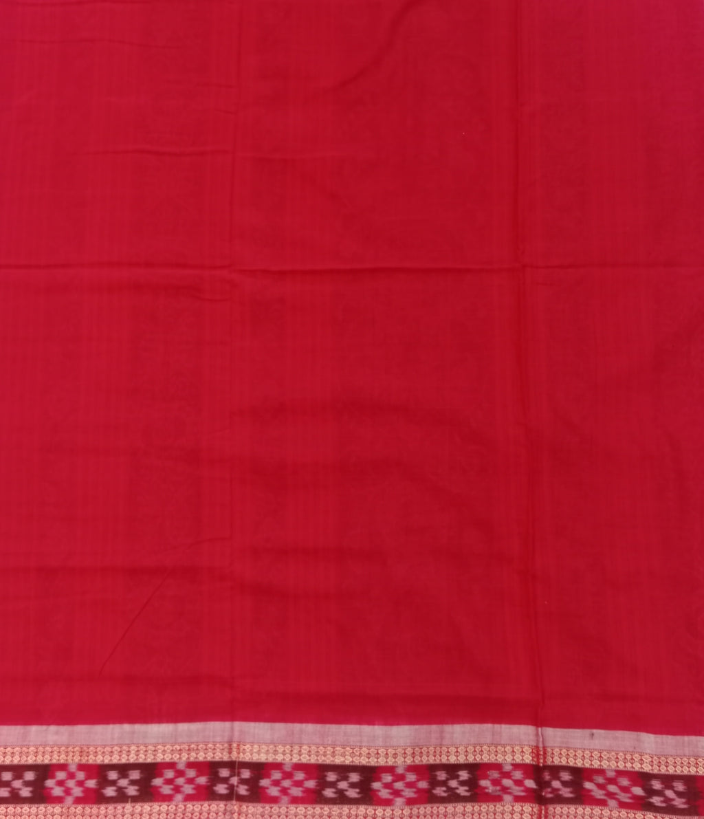 BOTTLE GREEN SAMBALPURI HANDLOOM COTTON SAREE