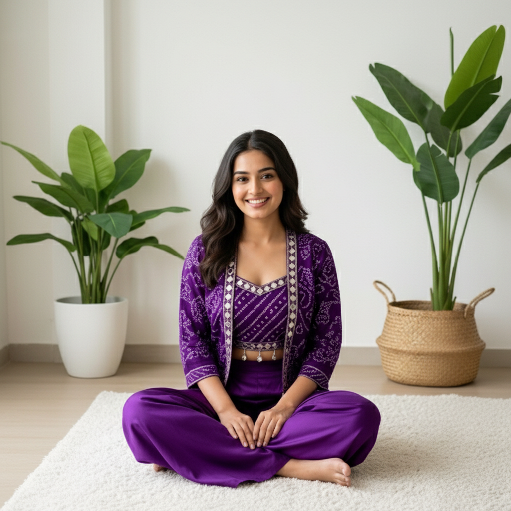 ROYAL PURPLE CHARM SHARARA