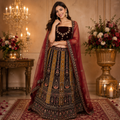 DEEP WINE RAJWADA LEHENGA