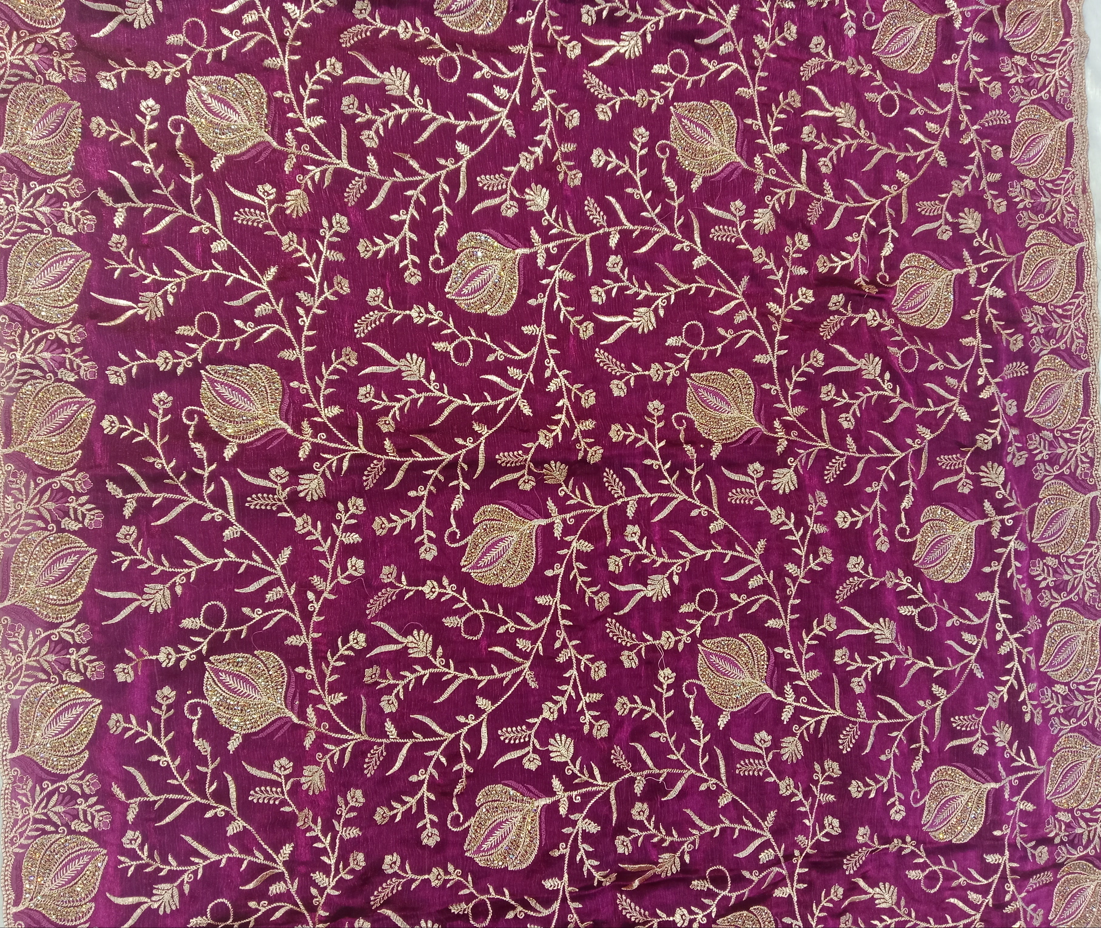 WINE-MAGENTA SAREE