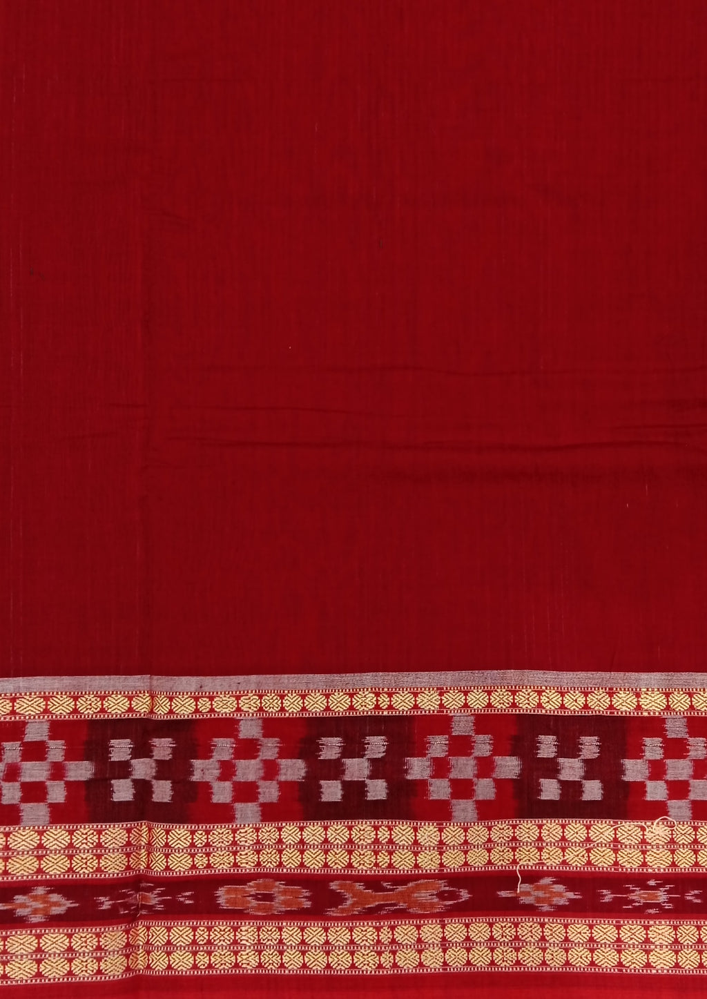 BOTTLE GREEN SAMBALPURI HANDLOOM COTTON SAREE
