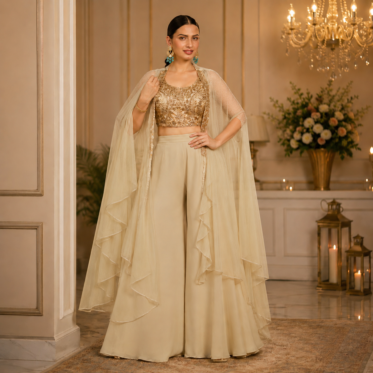 OFF WHITE FLORA SHARARA
