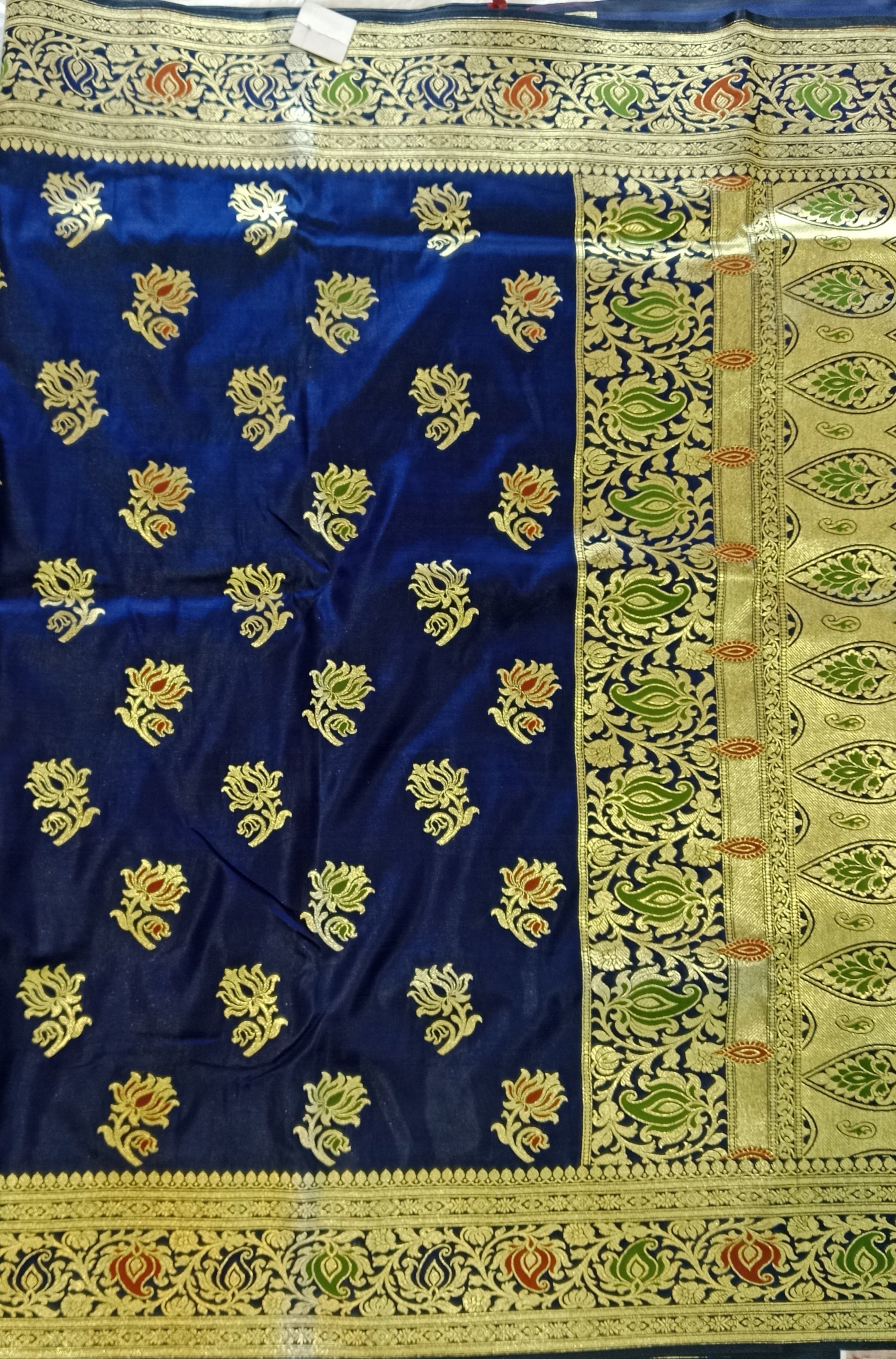 MIDNIGHT BLUE BANARASI SILK SAREES