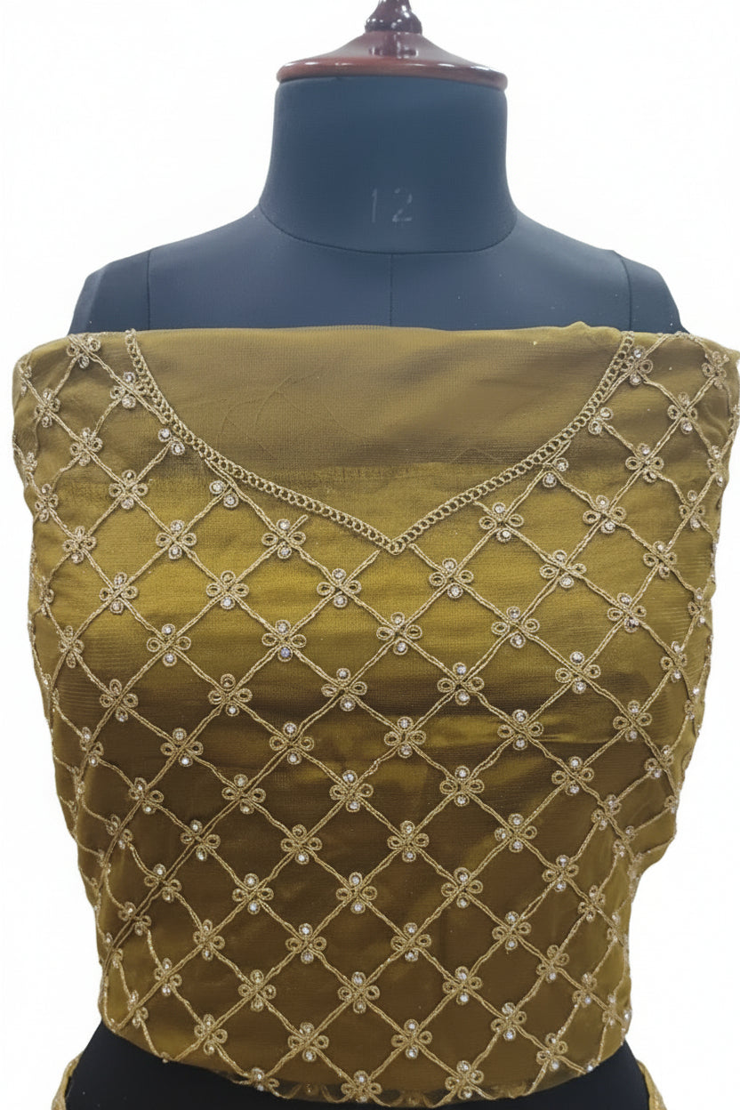 OLIVE GOLD FANCY LEHENGA