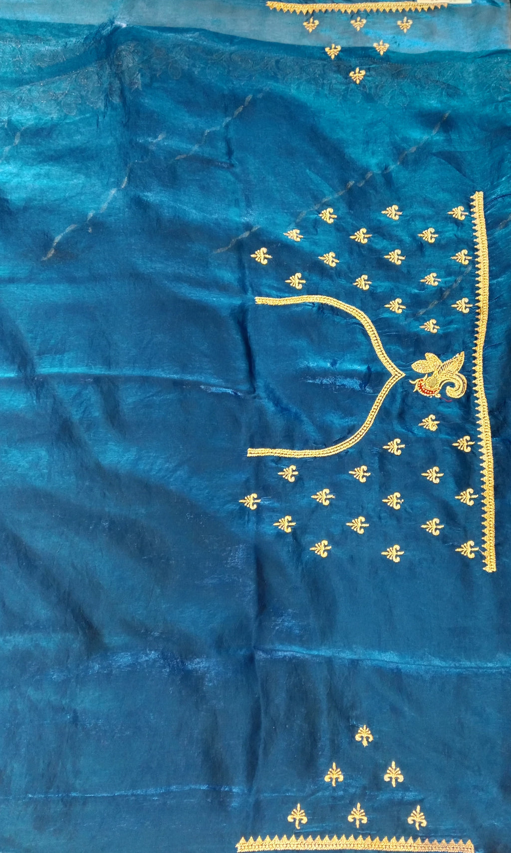 PEACOCK BLUE SAREE