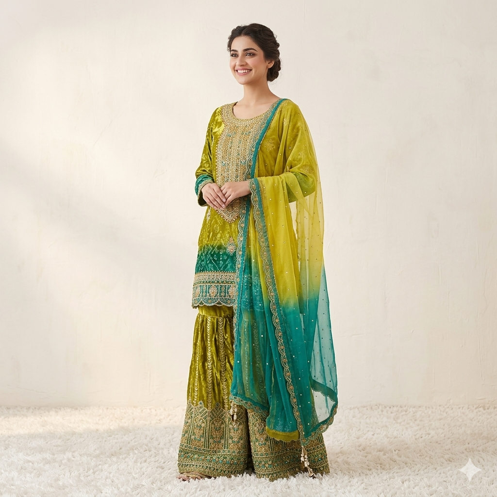 LIME GREEN FABLE SHARARA