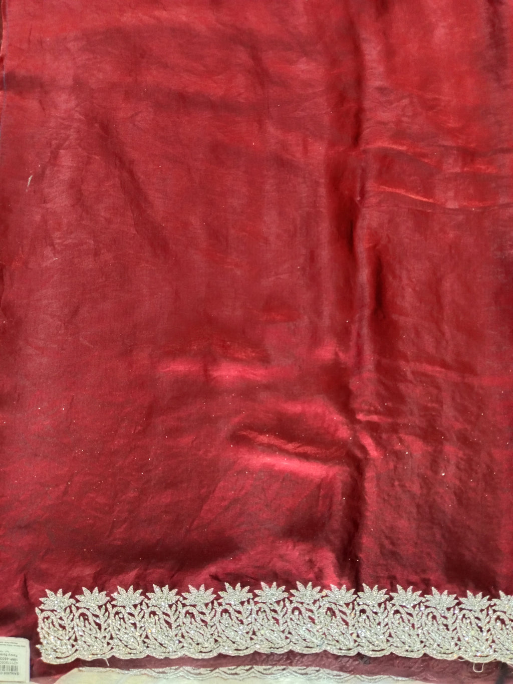 MAROON EMBROIDERED SAREE